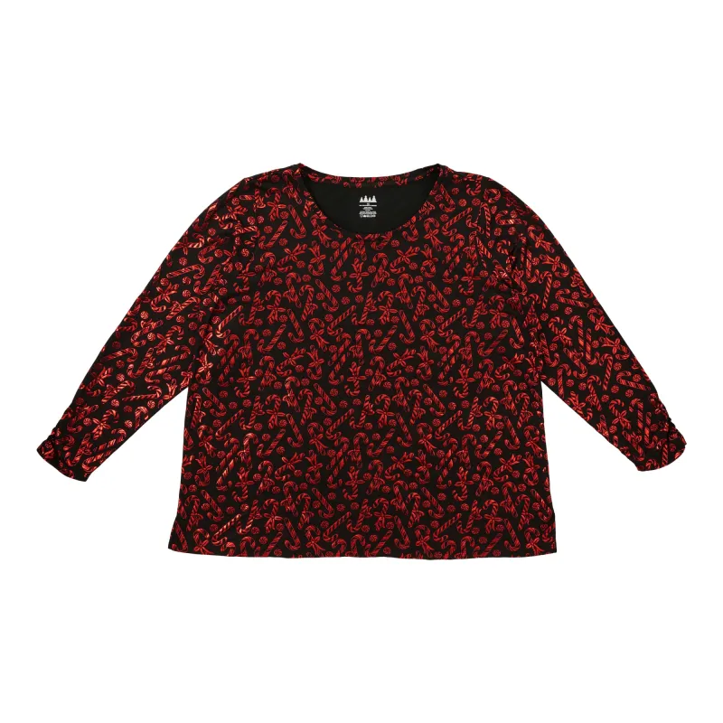 Comfy Cozy Women's Plus Long Sleeve Christmas Top sold by Giant Tiger