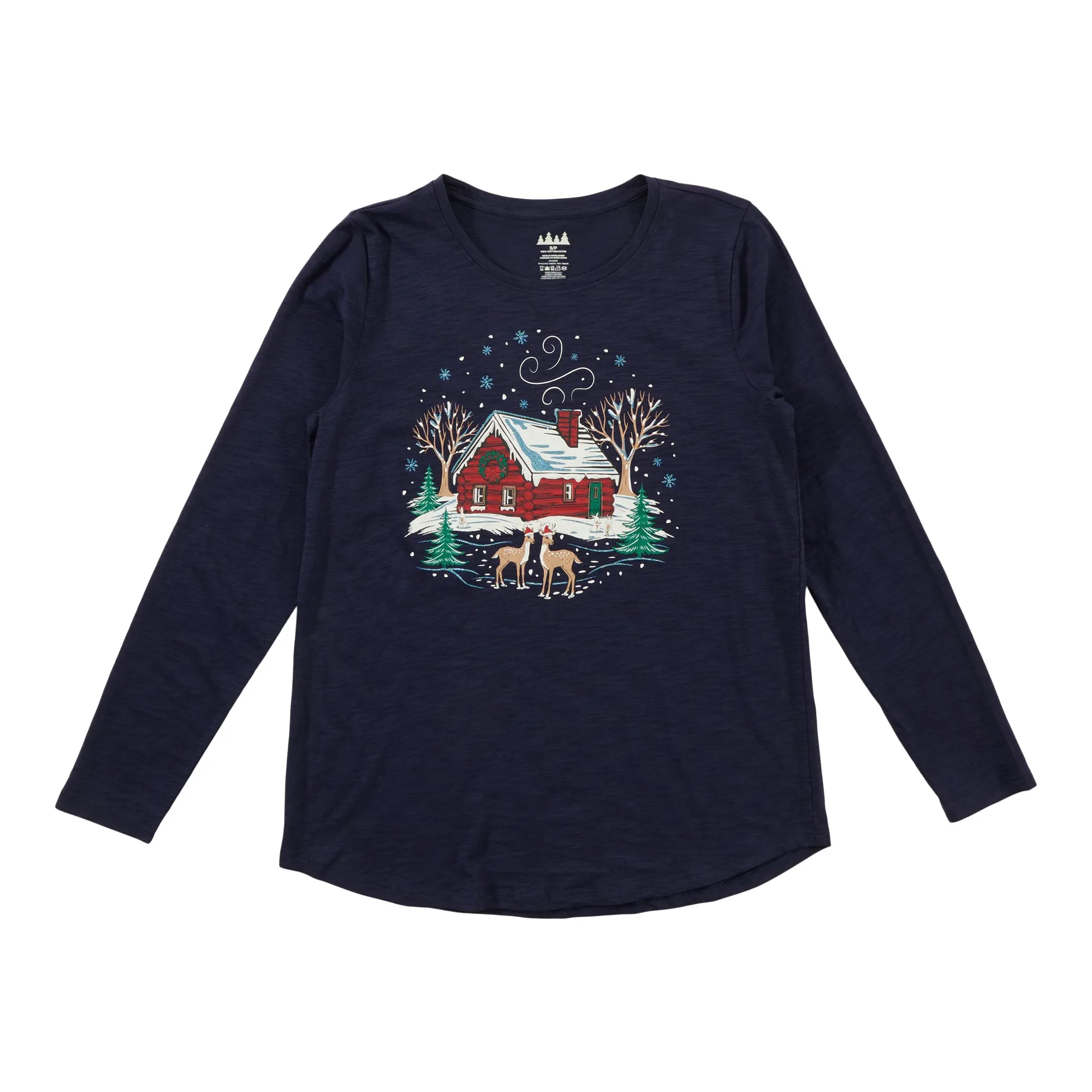 Comfy Cozy Women's Christmas Long Sleeve Top sold by Giant Tiger
