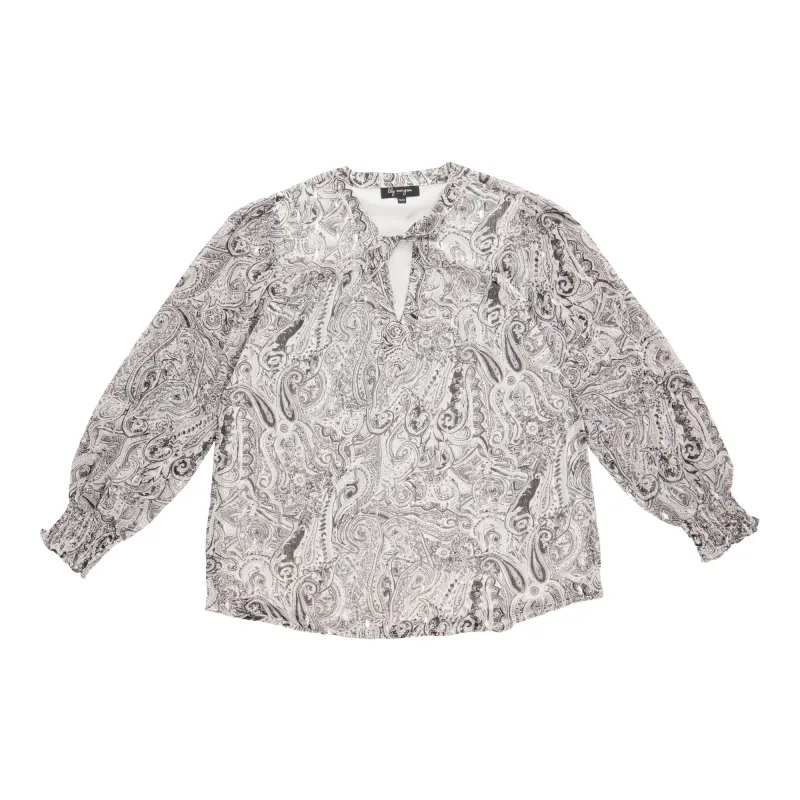 lily morgan Women's V-Neck Tie-Front Blouse sold by Giant Tiger