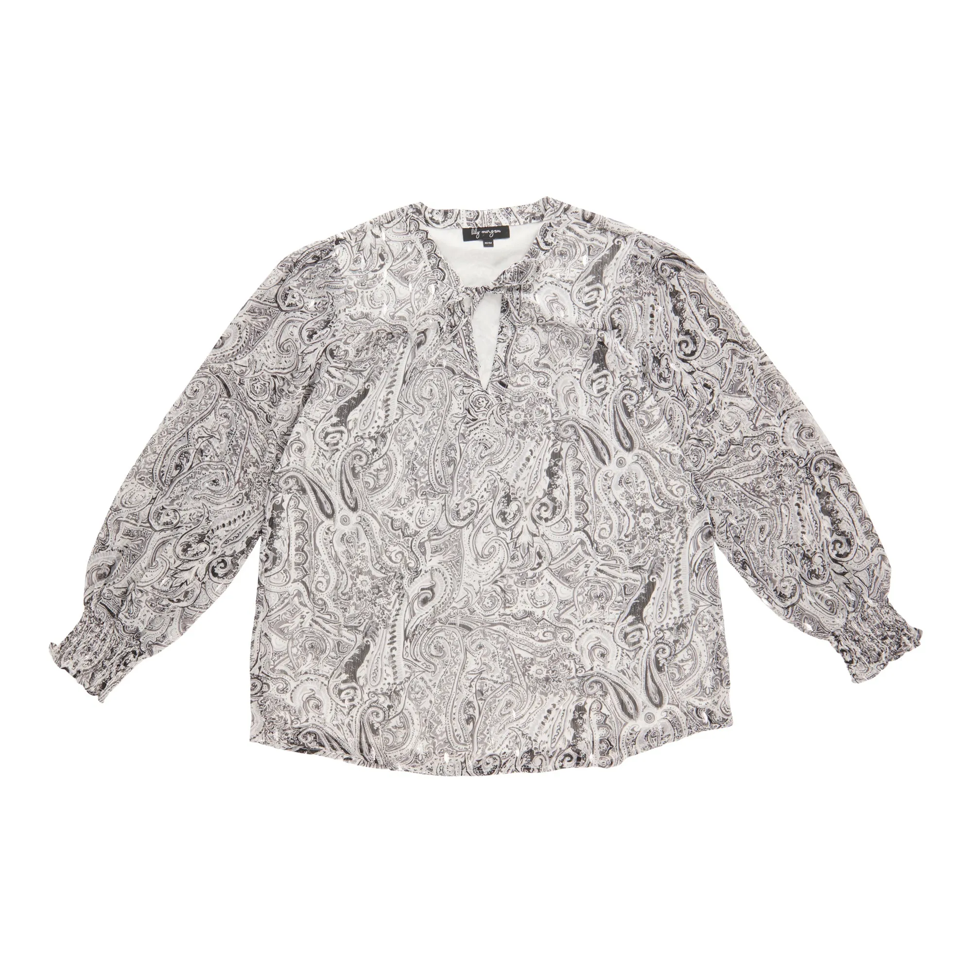 lily morgan Women's V-Neck Tie-Front Blouse sold by Giant Tiger