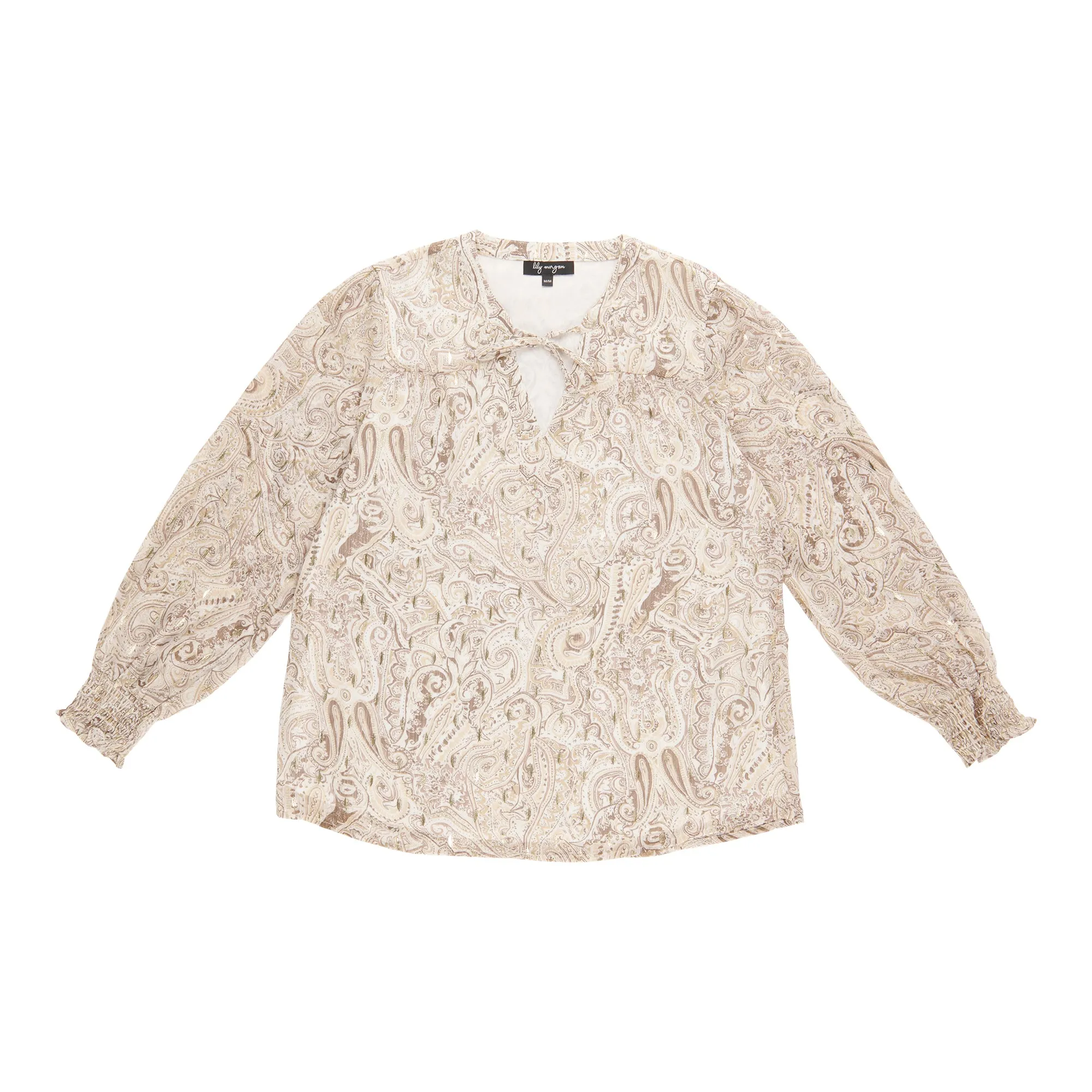 lily morgan Women's V-Neck Tie-Front Blouse sold by Giant Tiger product image thumbnail 2