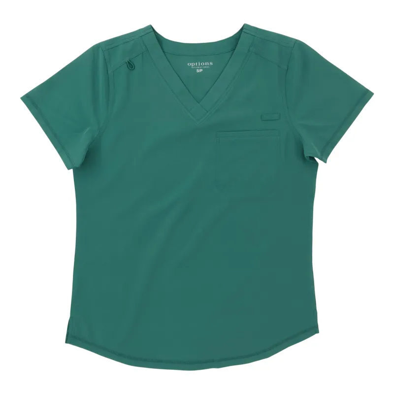 Options Women's Solid Scrub Top sold by Giant Tiger