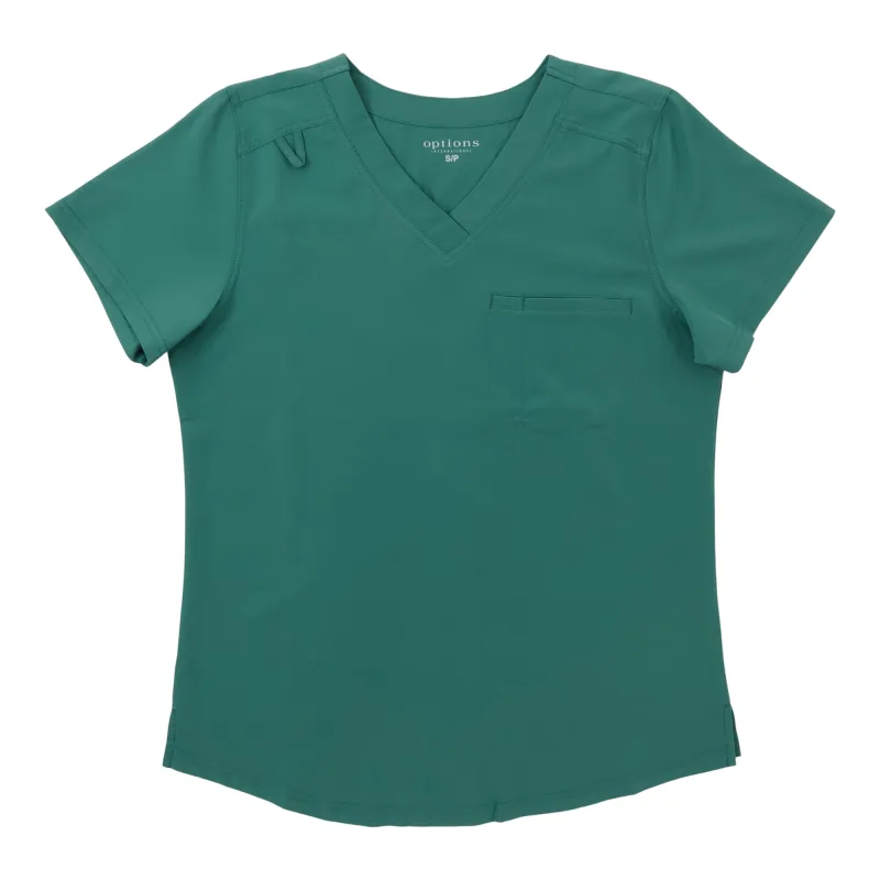 Options Women's Solid Scrub Top sold by Giant Tiger