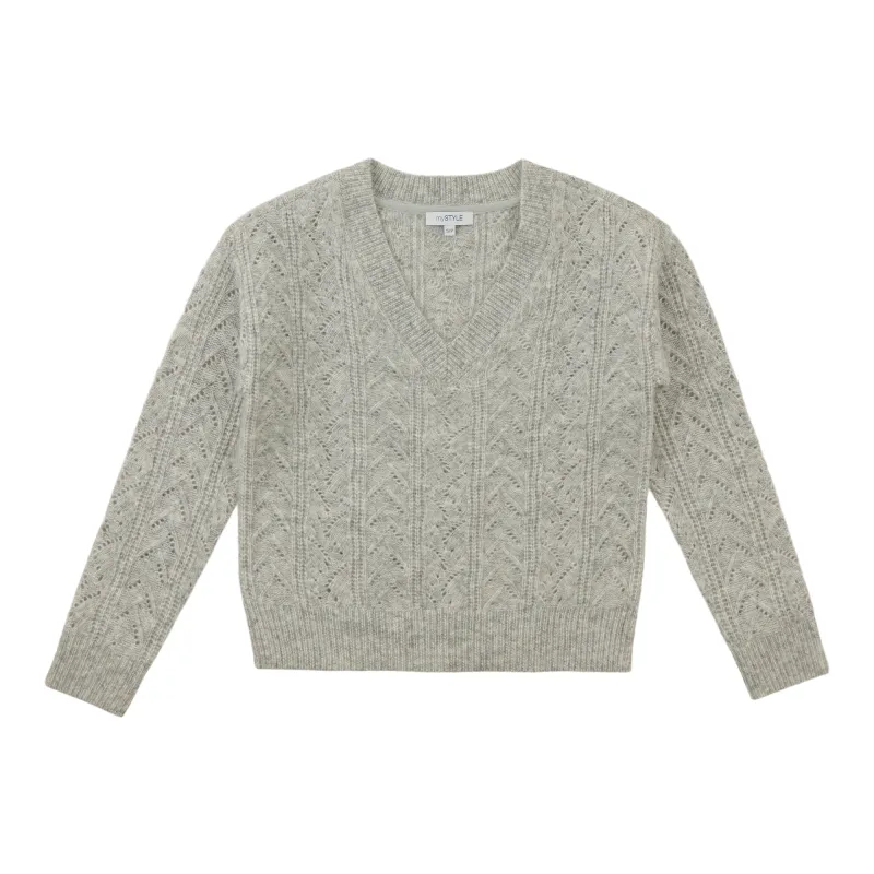 mySTYLE Women's V-Neck Knit Sweater sold by Giant Tiger