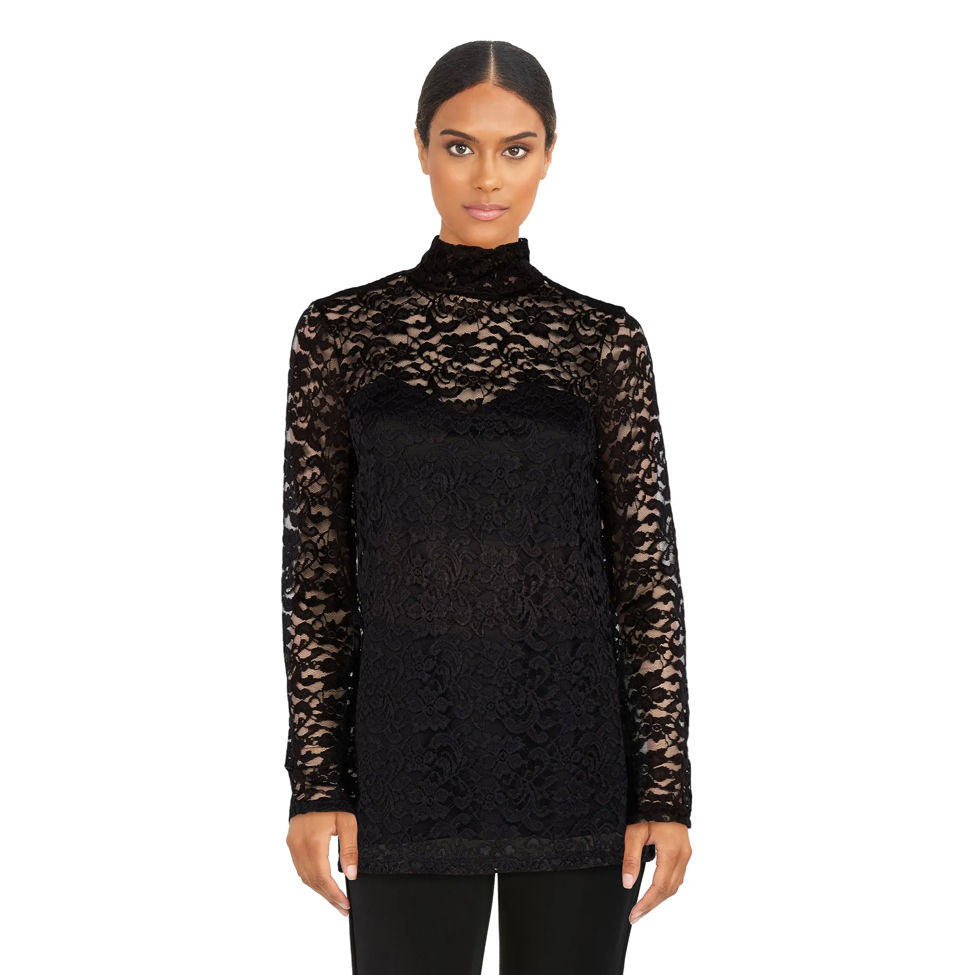 lily morgan Women's High Neck Lace Top sold by Giant Tiger product image thumbnail 2