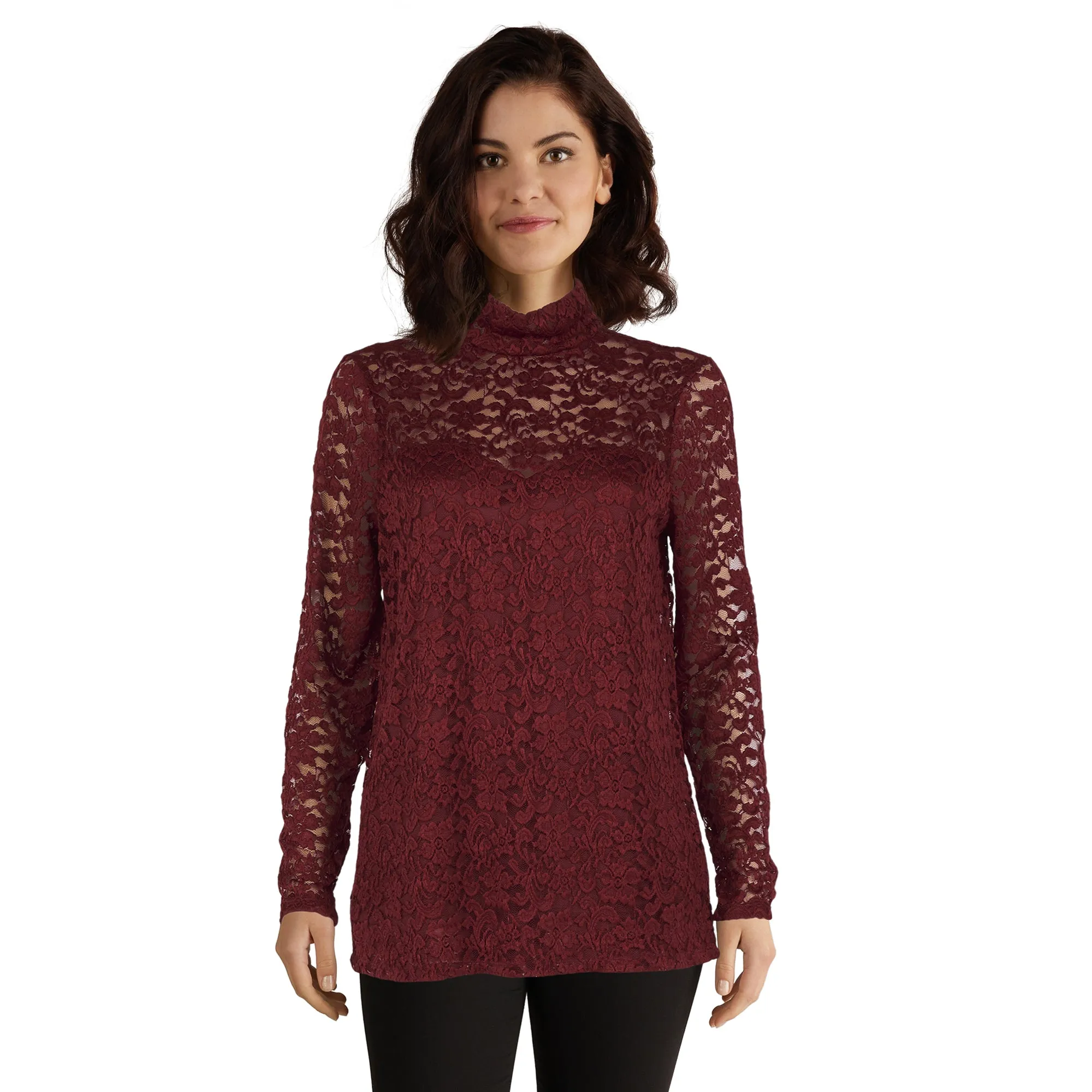 lily morgan Women's High Neck Lace Top sold by Giant Tiger product image thumbnail 4