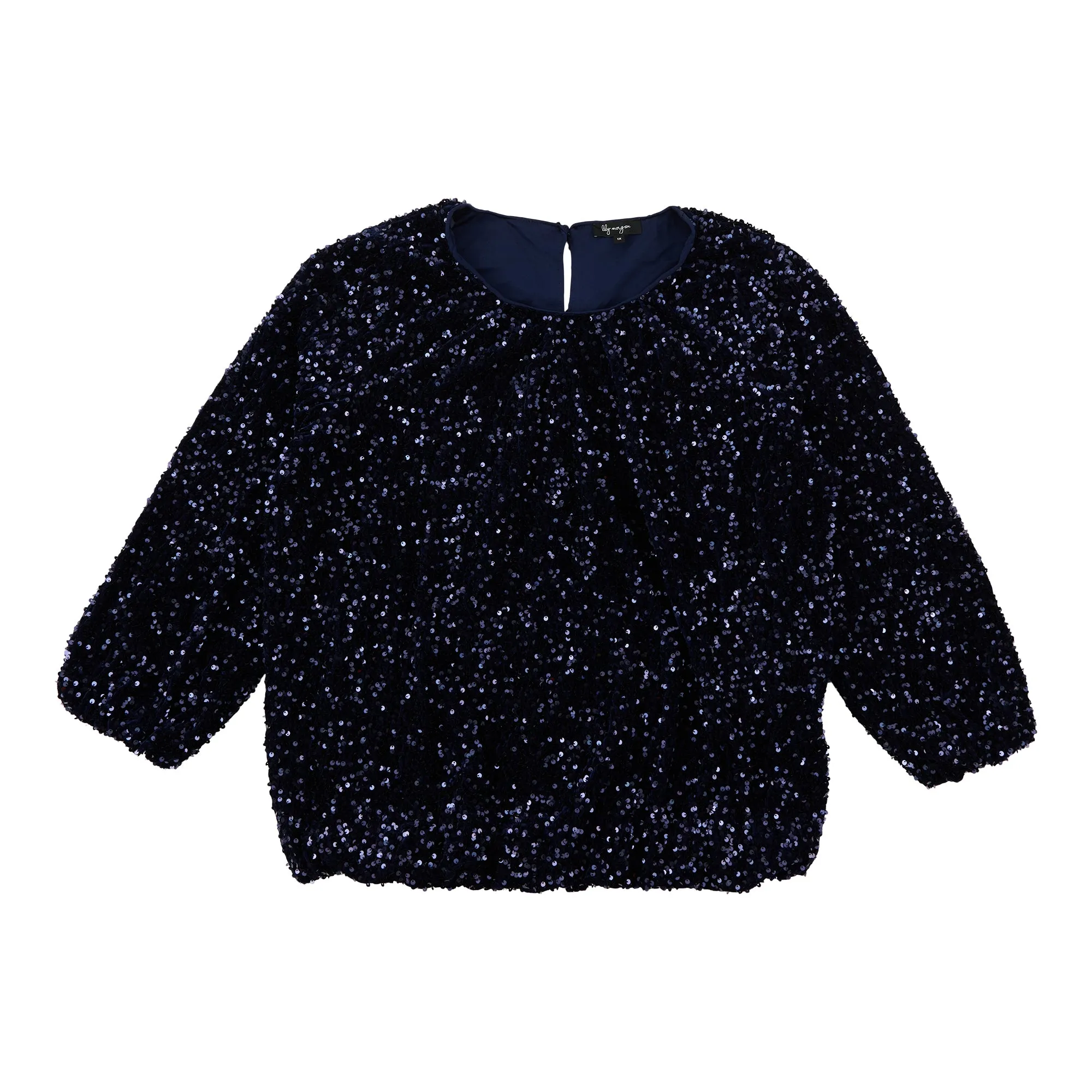 lily morgan Women's Plus Velvet Sequin Top sold by Giant Tiger product image thumbnail 3