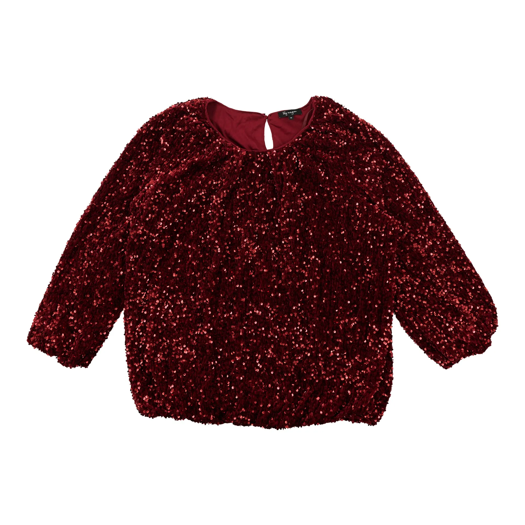 lily morgan Women's Plus Velvet Sequin Top sold by Giant Tiger product image thumbnail 2