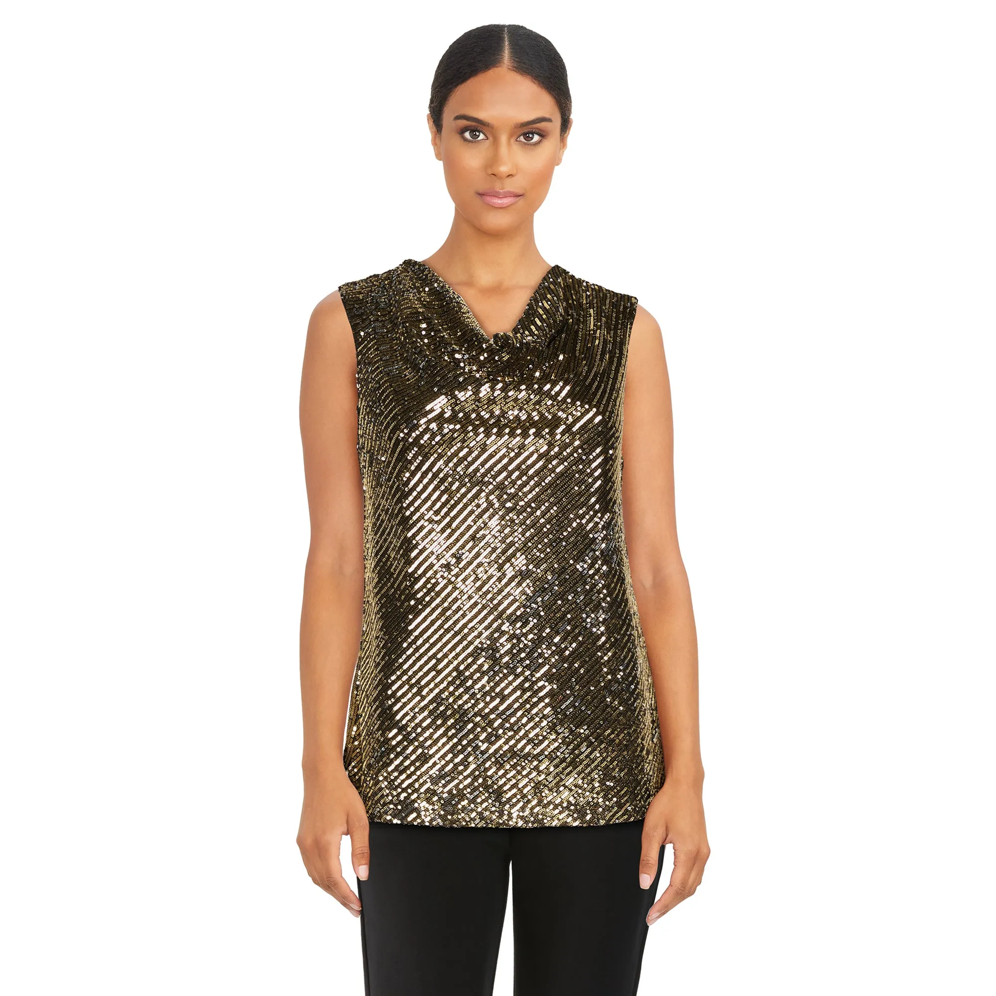 lily morgan Women's Cowl Neck Sequined Camisole sold by Giant Tiger product image thumbnail 3