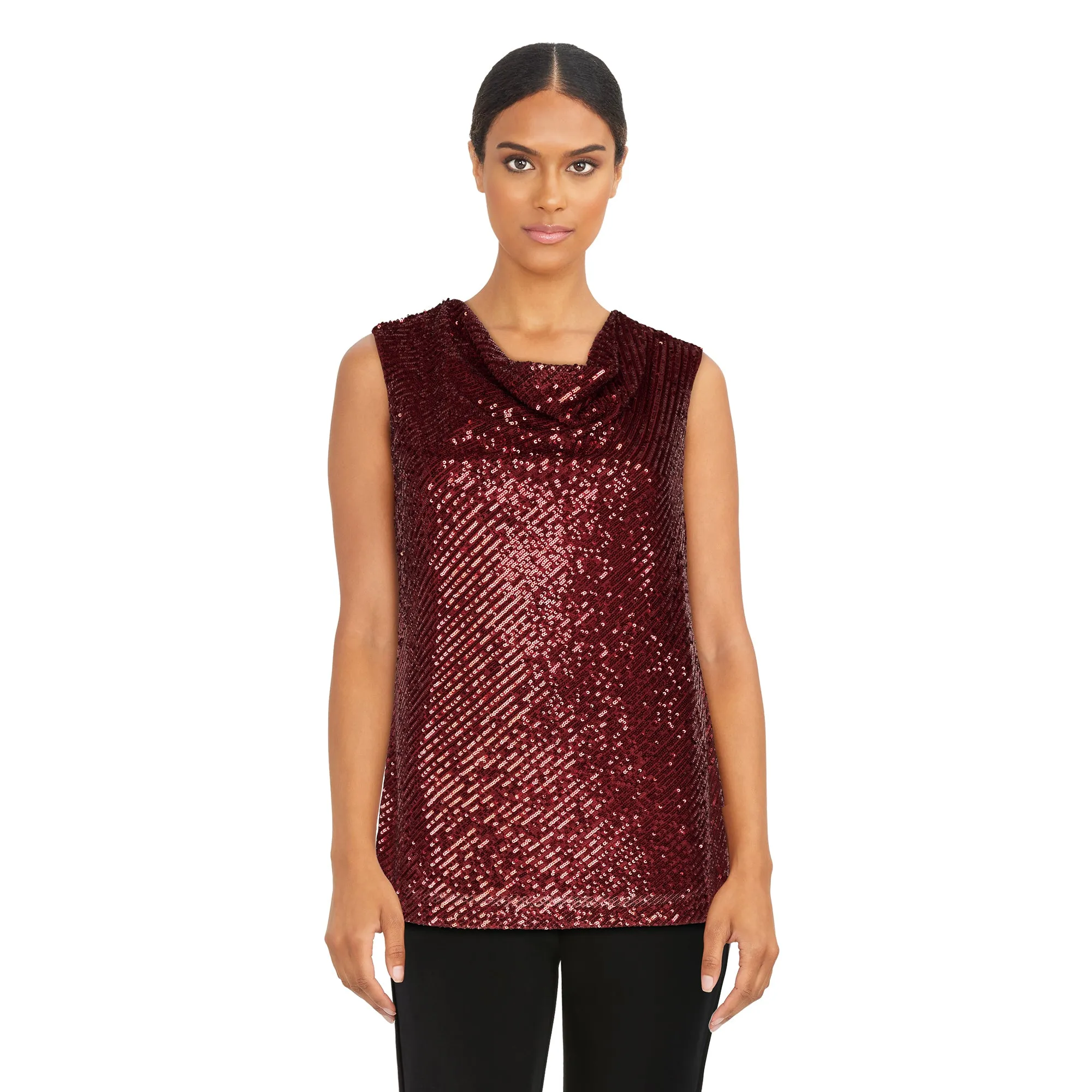 lily morgan Women's Cowl Neck Sequined Camisole sold by Giant Tiger product image thumbnail 4