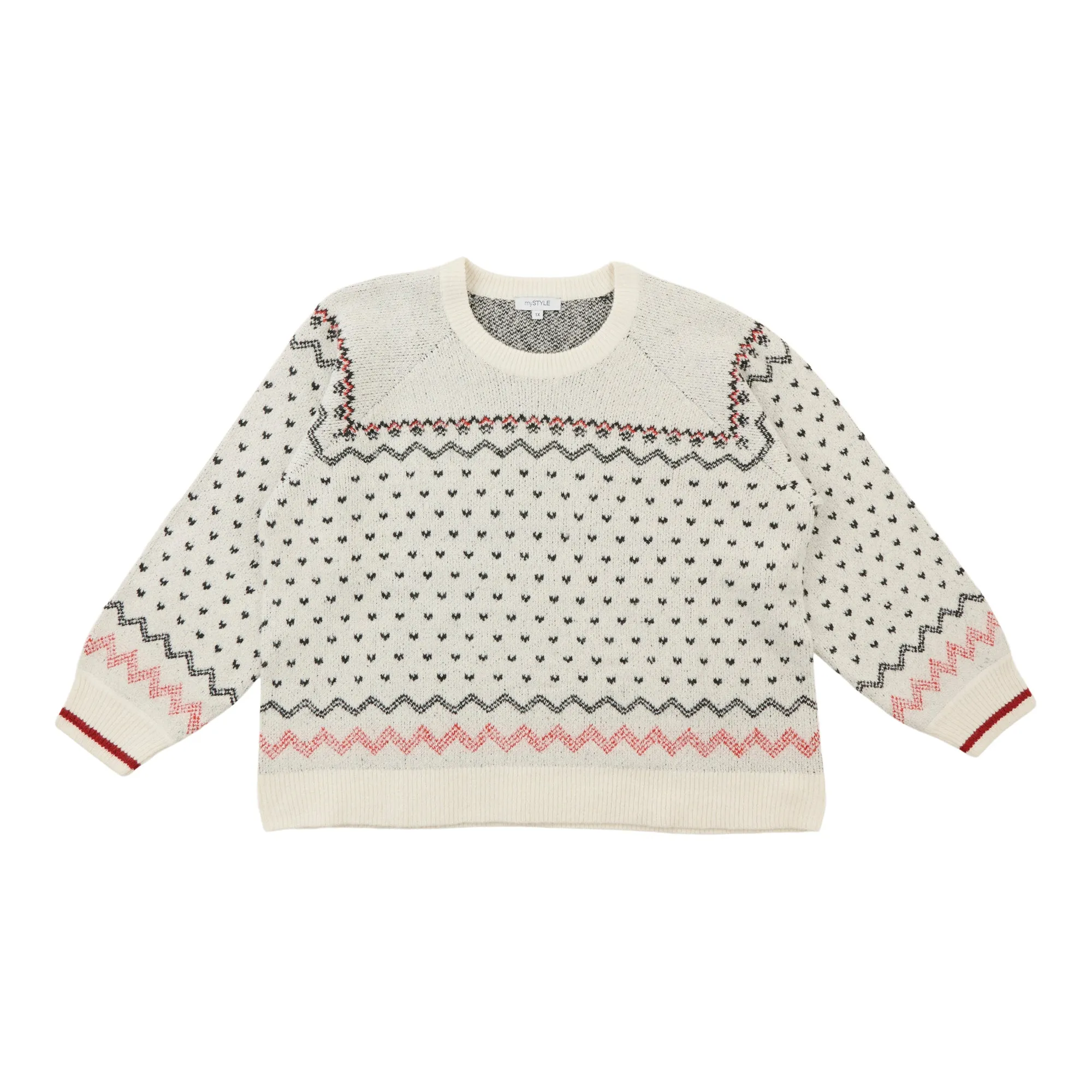 mySTYLE Women's Plus Faie Isle Sweater sold by Giant Tiger