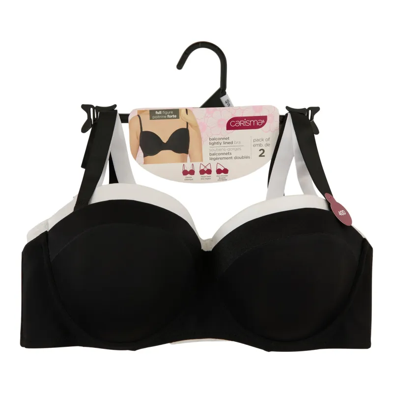 Carisma Women's Plus 3-Way Balcony Bra, 2-Pack sold by Giant Tiger