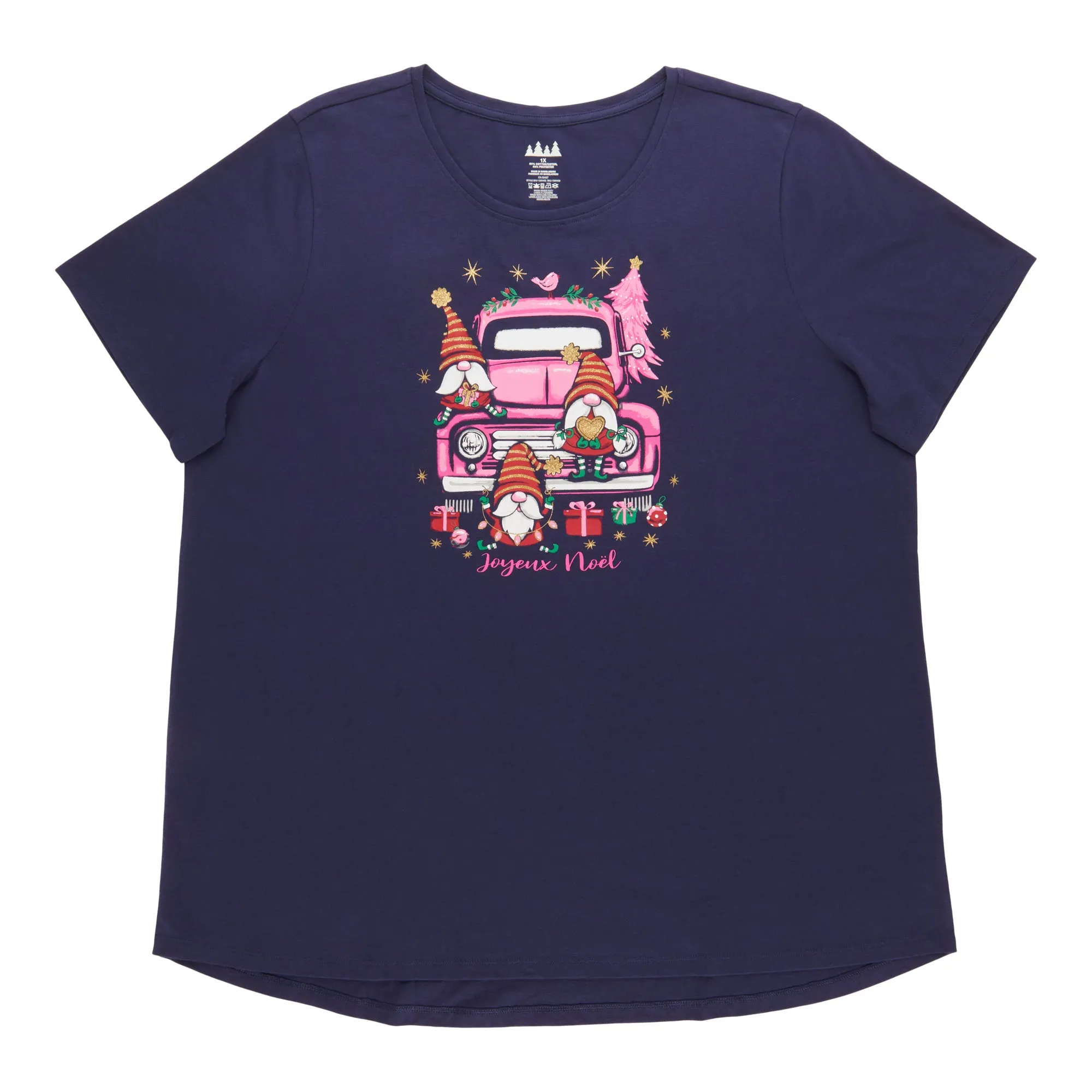 Comfy Cozy Women's Plus Christmas T-Shirt sold by Giant Tiger product image thumbnail 3