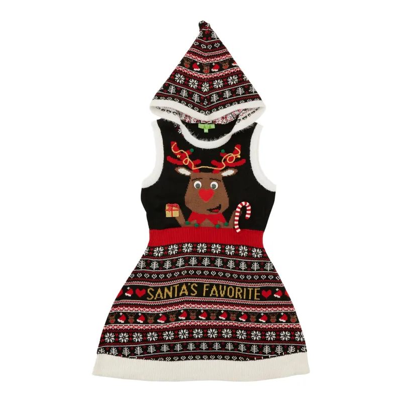 Comfy Cozy Women's Christmas Reindeer Dress sold by Giant Tiger