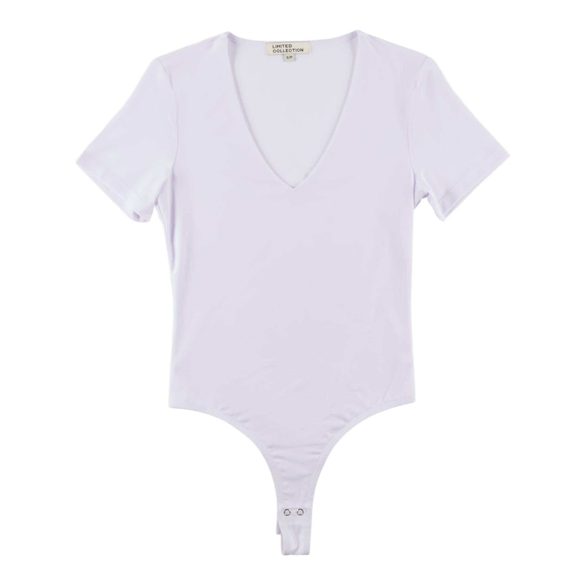 Limited Collection Women's Modern Age Short Sleeve V-Neck Bodysuit sold by Giant Tiger