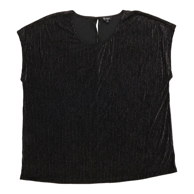 lily morgan Women's Plus Velvet Short Sleeve Top sold by Giant Tiger