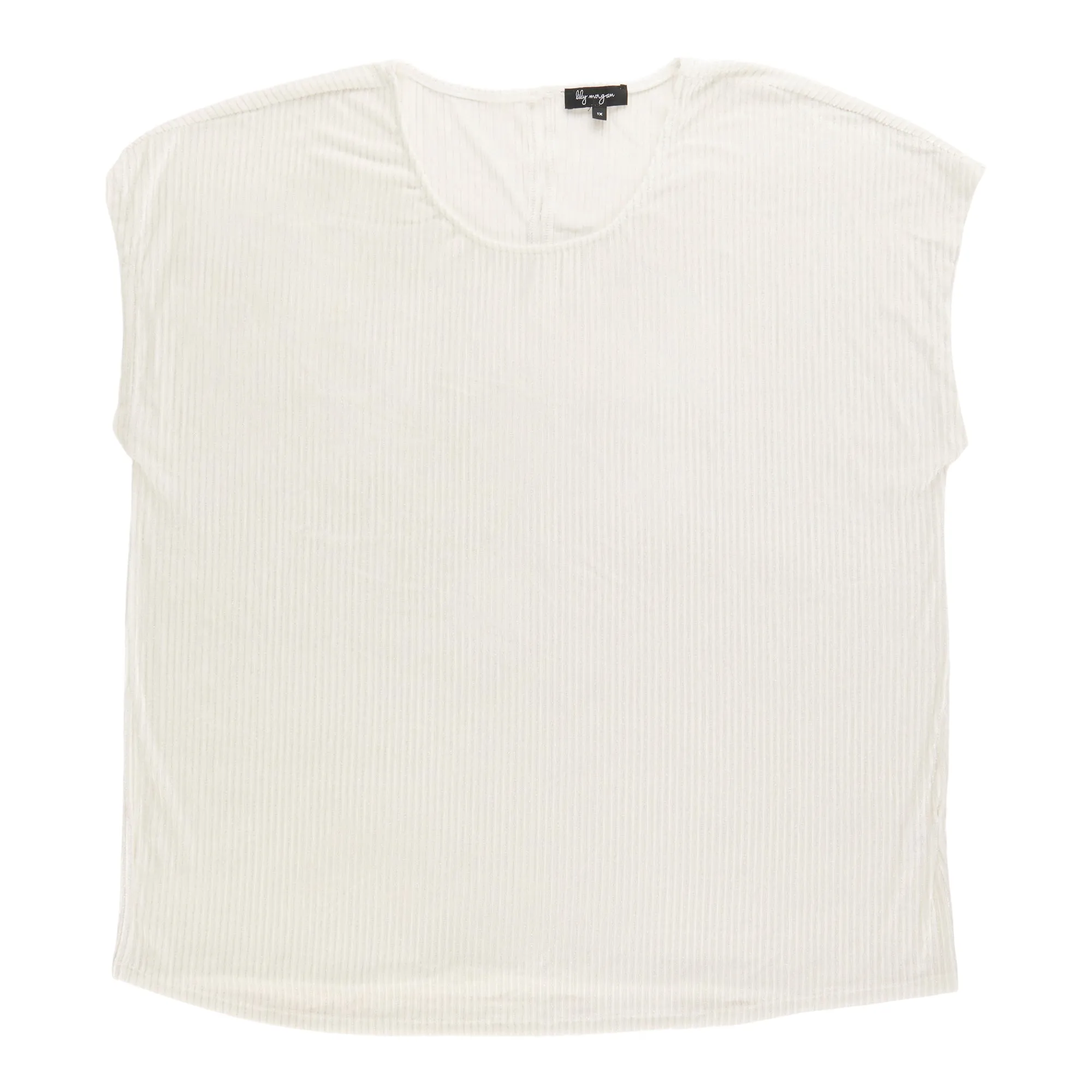 lily morgan Women's Plus Velvet Short Sleeve Top sold by Giant Tiger product image thumbnail 2