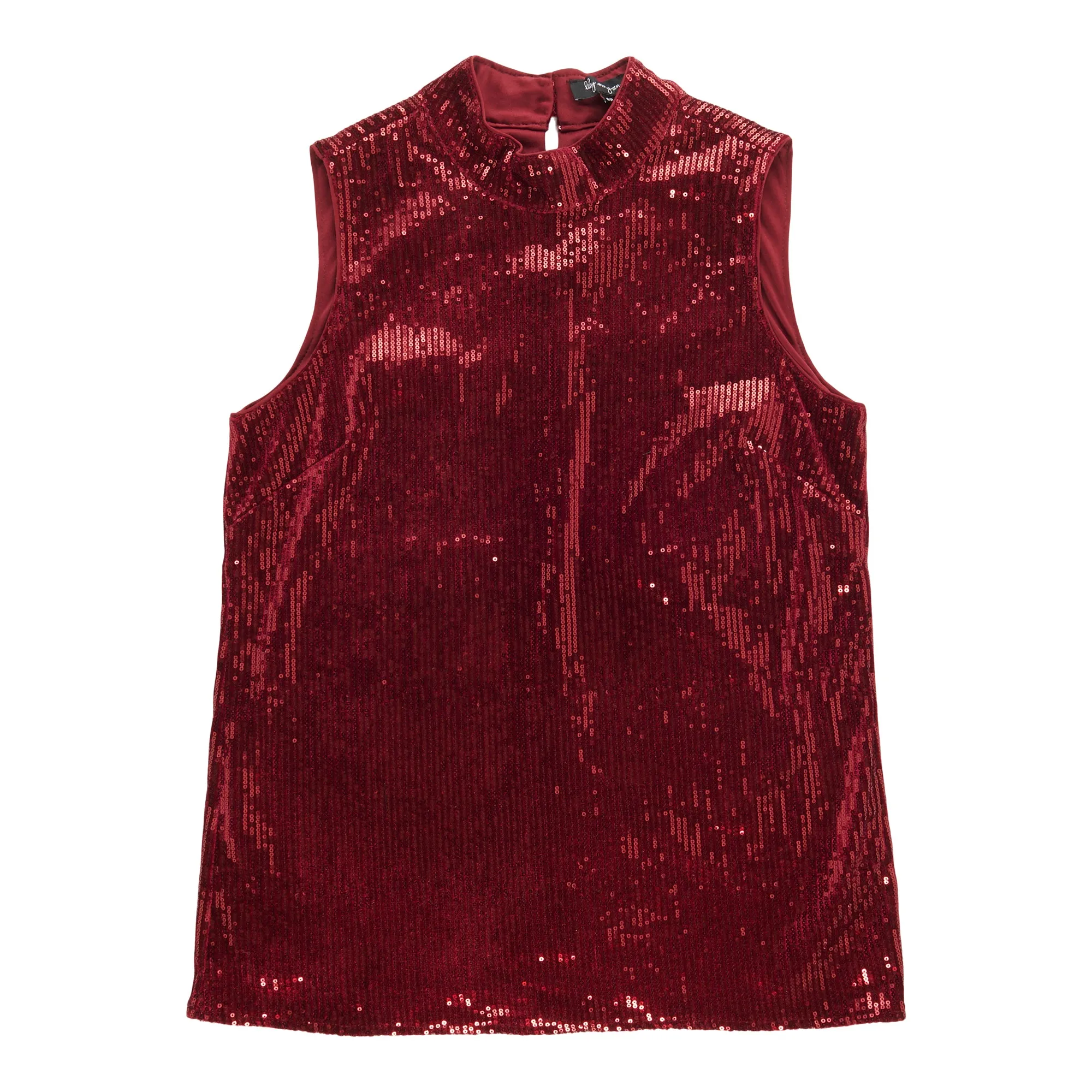 lily morgan Women's Velvet Sequin Mock Neck Camisole sold by Giant Tiger product image thumbnail 4