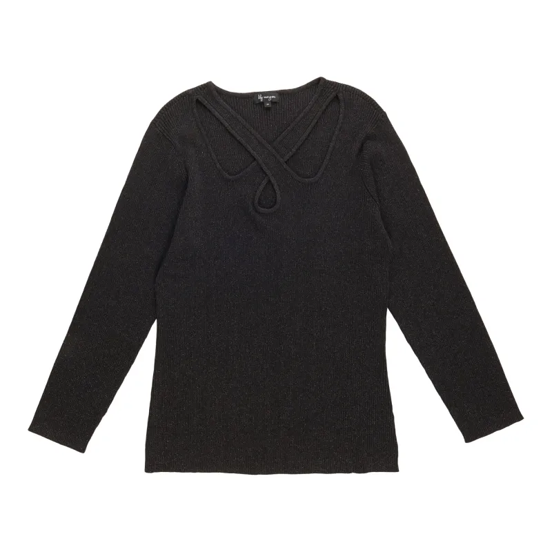 lily morgan Women's Plus Criss Cross Sweater sold by Giant Tiger
