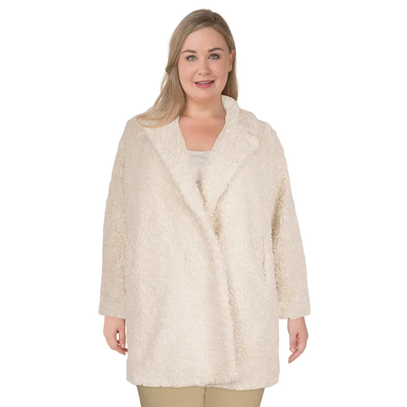 mySTYLE Women's Plus Faux Fur Jacket sold by Giant Tiger
