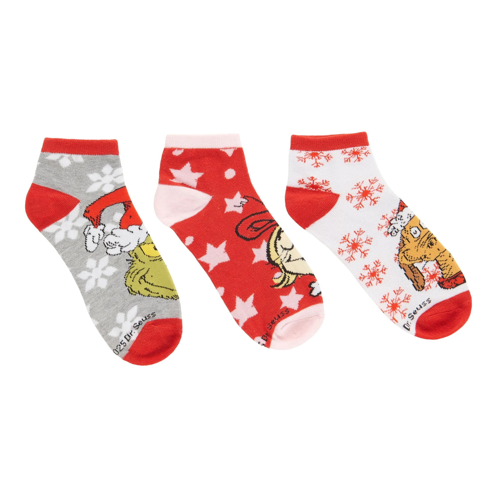Women's Licensed Grinch Ankle Socks, 3-Pack sold by Giant Tiger product image thumbnail 4