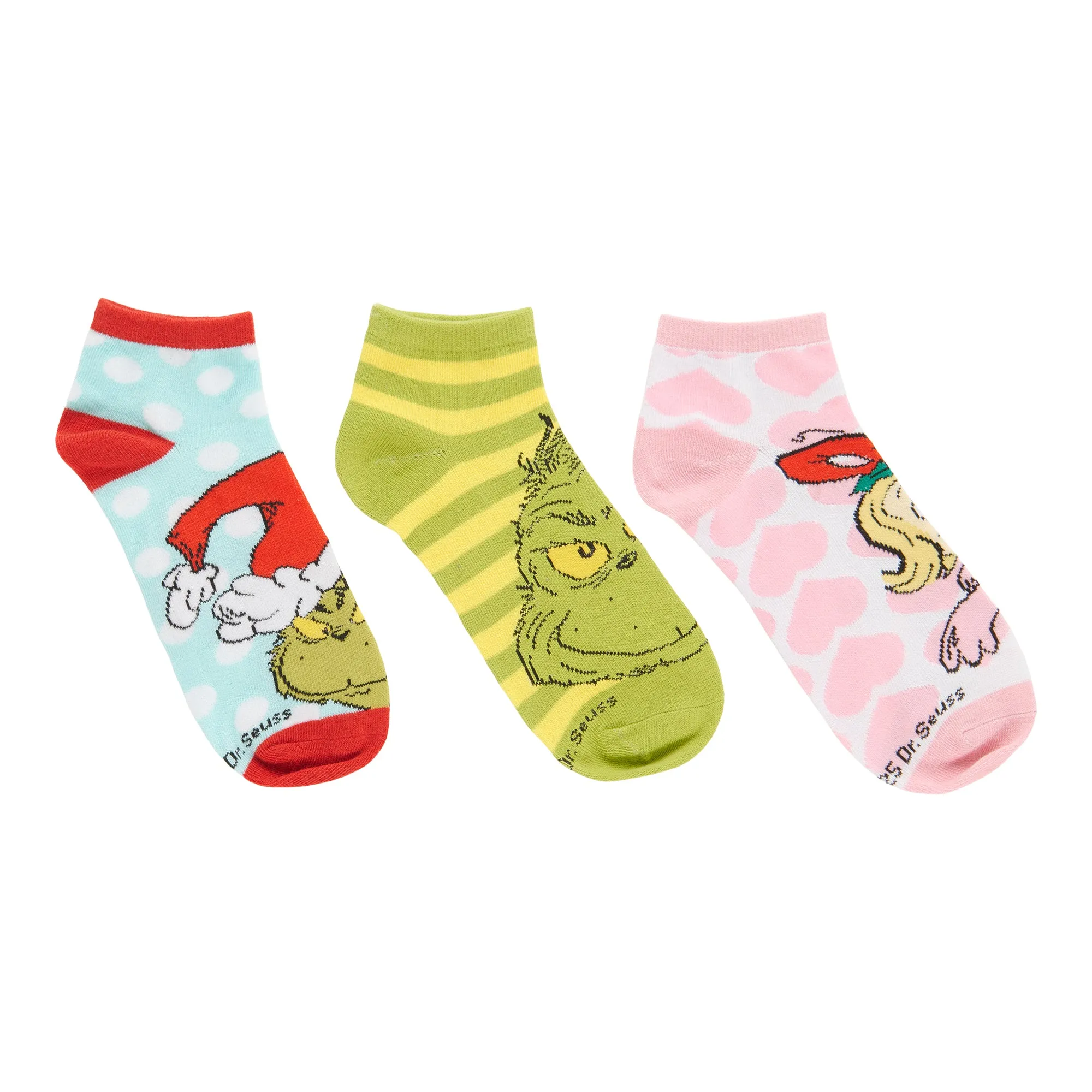 Women's Licensed Grinch Ankle Socks, 3-Pack sold by Giant Tiger product image thumbnail 2