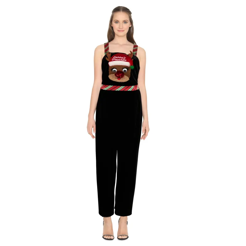 Comfy Cozy Women's Reindeer Jumpsuit sold by Giant Tiger