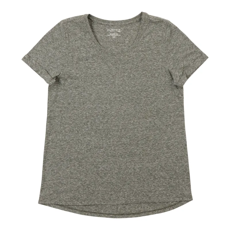 mySTYLE Women's Relaxed Crew Neck Tee sold by Giant Tiger