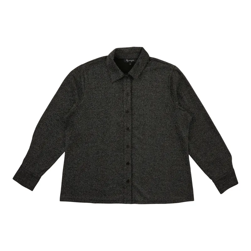 lily morgan Women's Plus Shimmer Button-Up Shirt sold by Giant Tiger