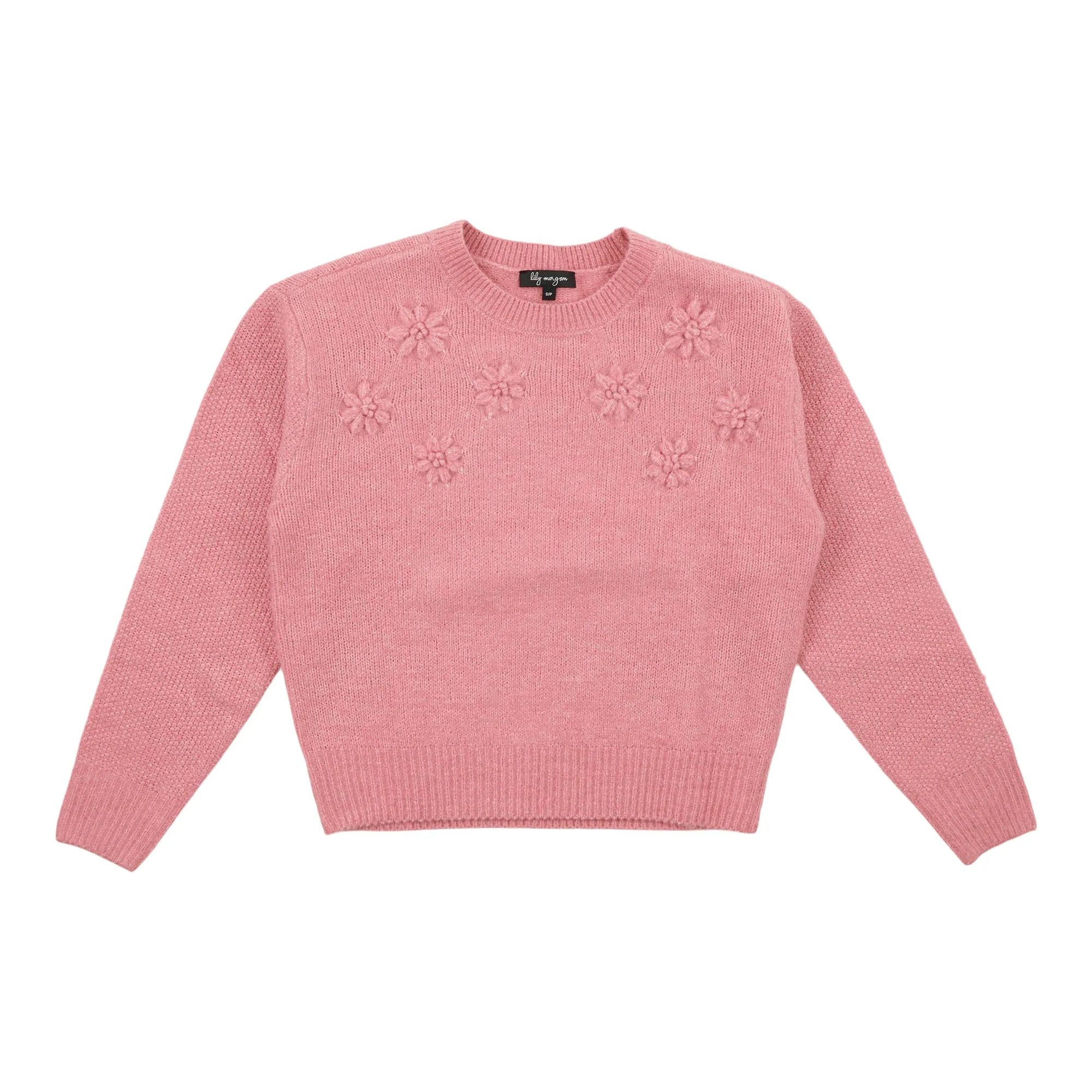 lily morgan Women's Embroidered Flower Sweater sold by Giant Tiger product image thumbnail 3