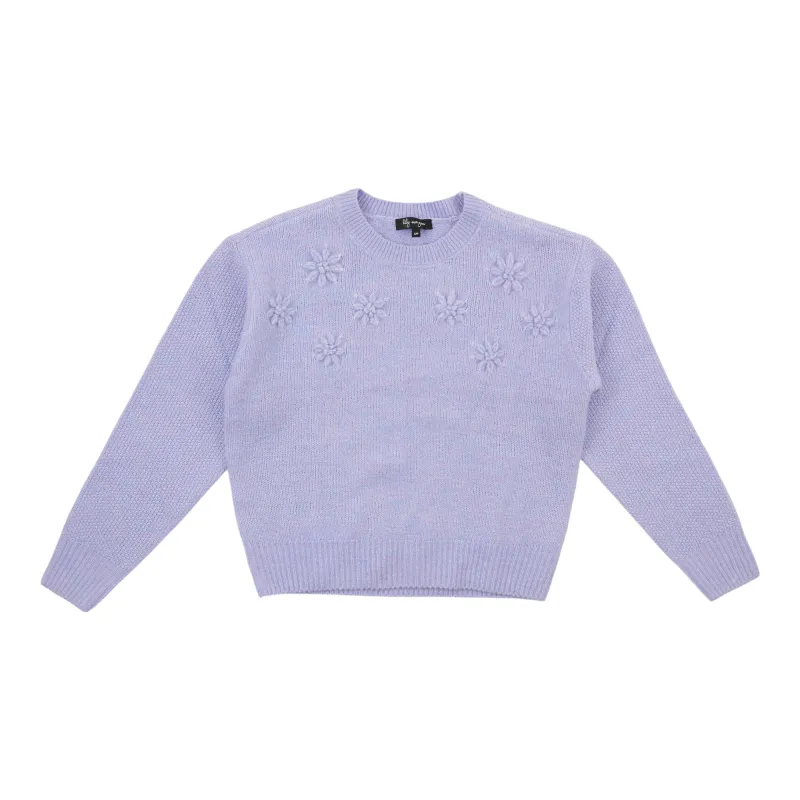 lily morgan Women's Embroidered Flower Sweater sold by Giant Tiger