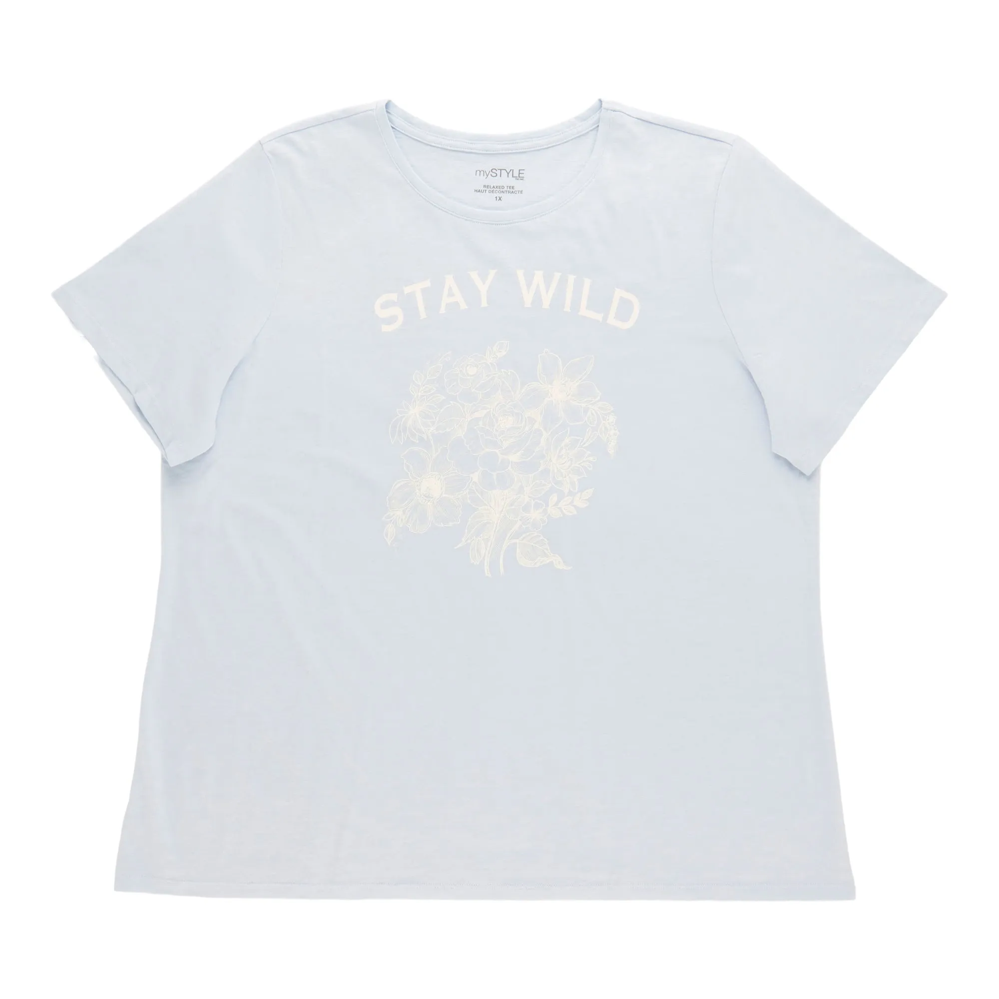 mySTYLE Women's Plus Crew Neck T-Shirt sold by Giant Tiger