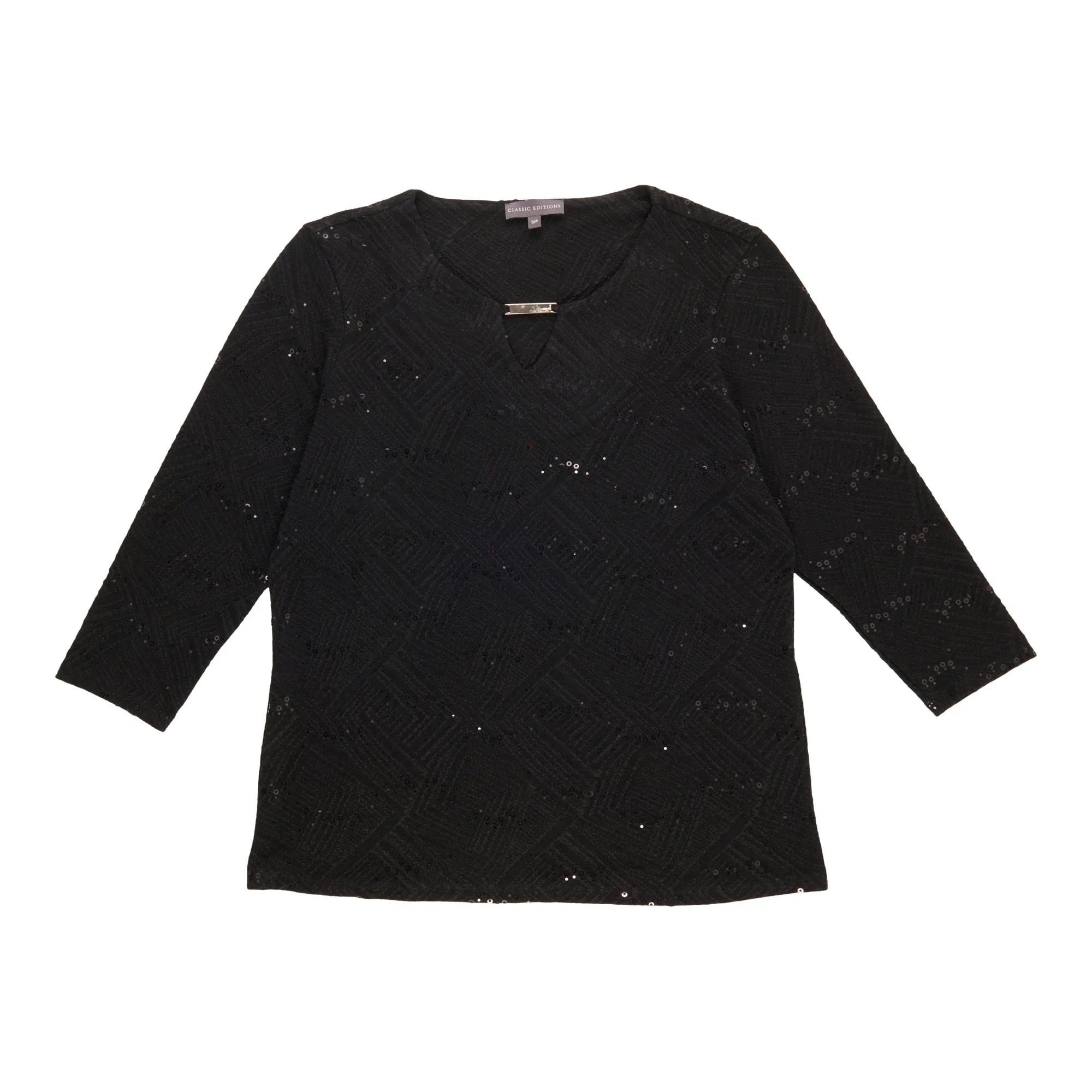 Classic Editions Women's Textured Sequin Top sold by Giant Tiger