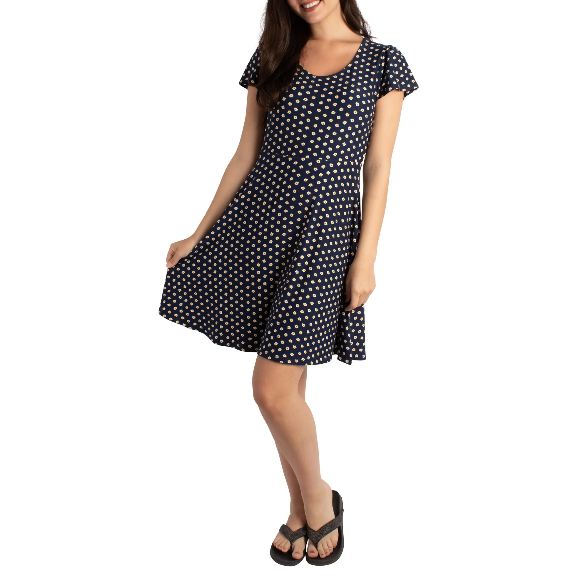 Women's Printed Skater Dress - S-XL sold by Giant Tiger
