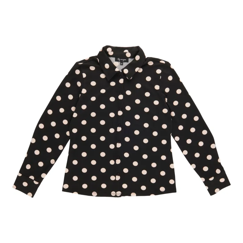 lily morgan Women's Long Sleeve Collared Blouse sold by Giant Tiger