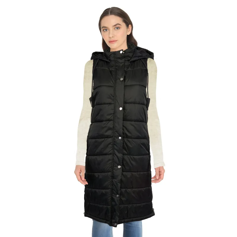 mySTYLE Women's Long Puffer Vest sold by Giant Tiger