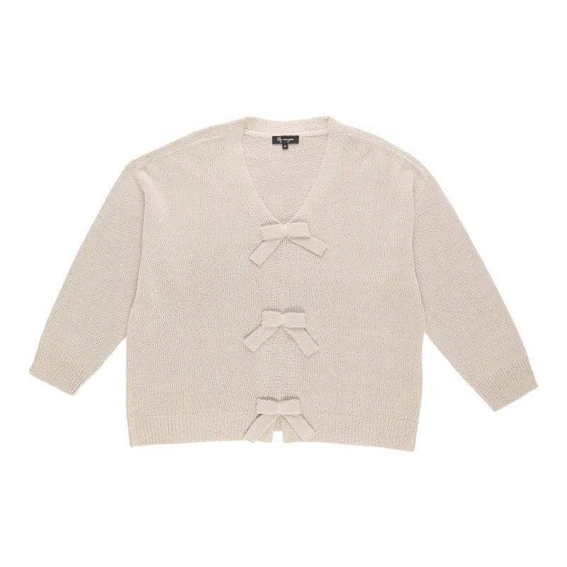 lily morgan Women's Plus Solid Bow Cardigan sold by Giant Tiger