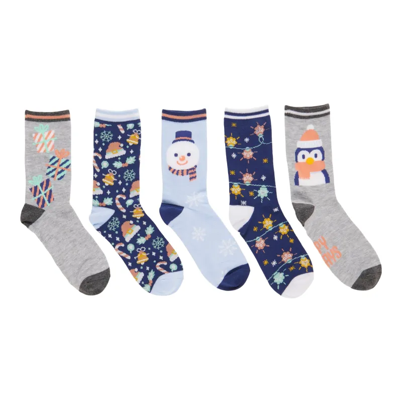 Women's Mistletoe Christmas Socks, 5-Pack sold by Giant Tiger