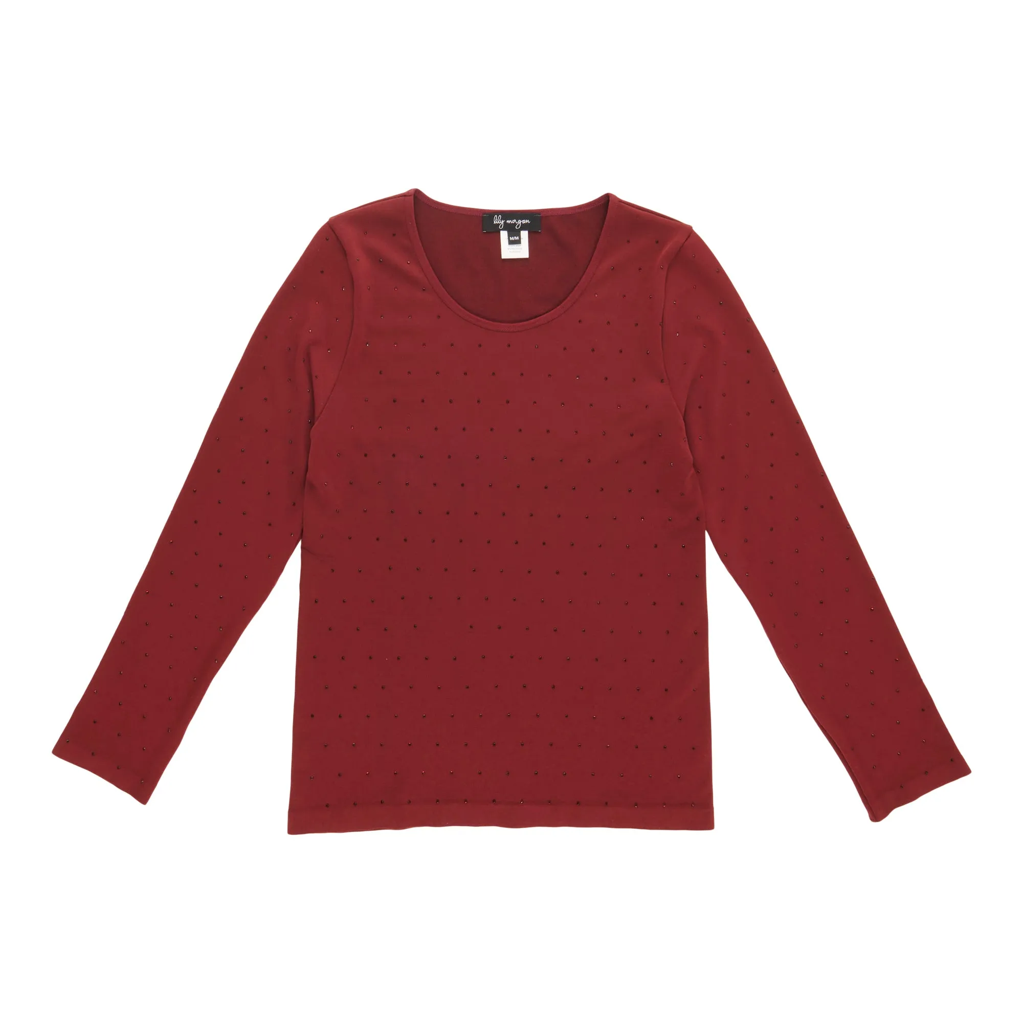 lily morgan Women's Rhinestone Long Sleeve Top sold by Giant Tiger product image thumbnail 3