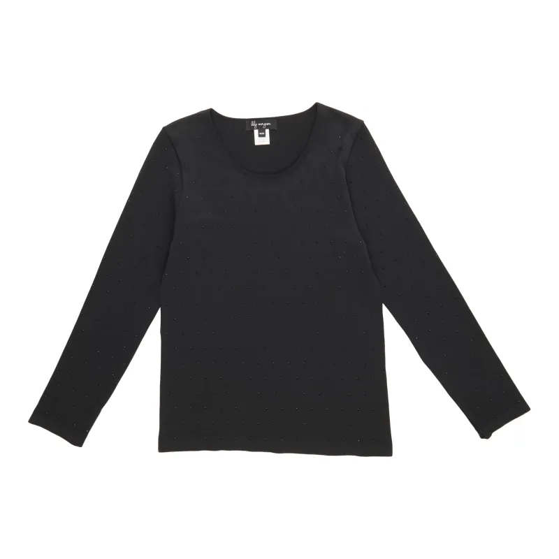 lily morgan Women's Rhinestone Long Sleeve Top sold by Giant Tiger