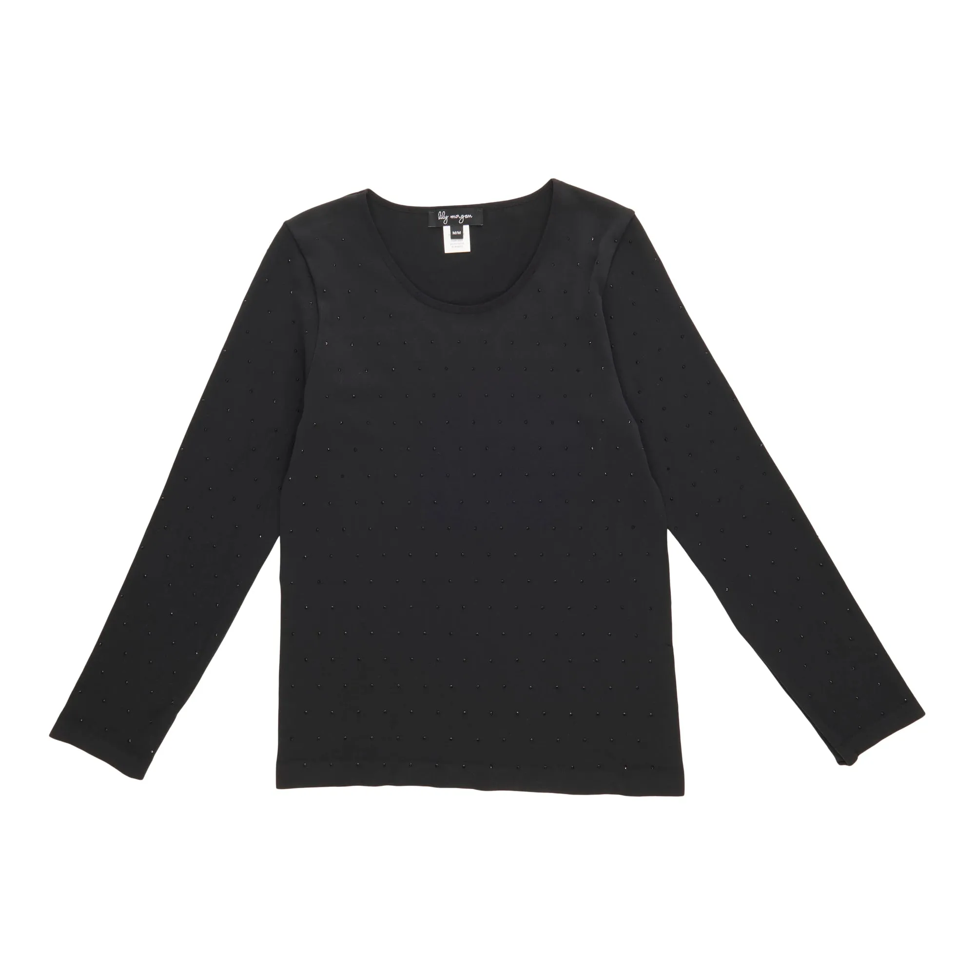 lily morgan Women's Rhinestone Long Sleeve Top sold by Giant Tiger