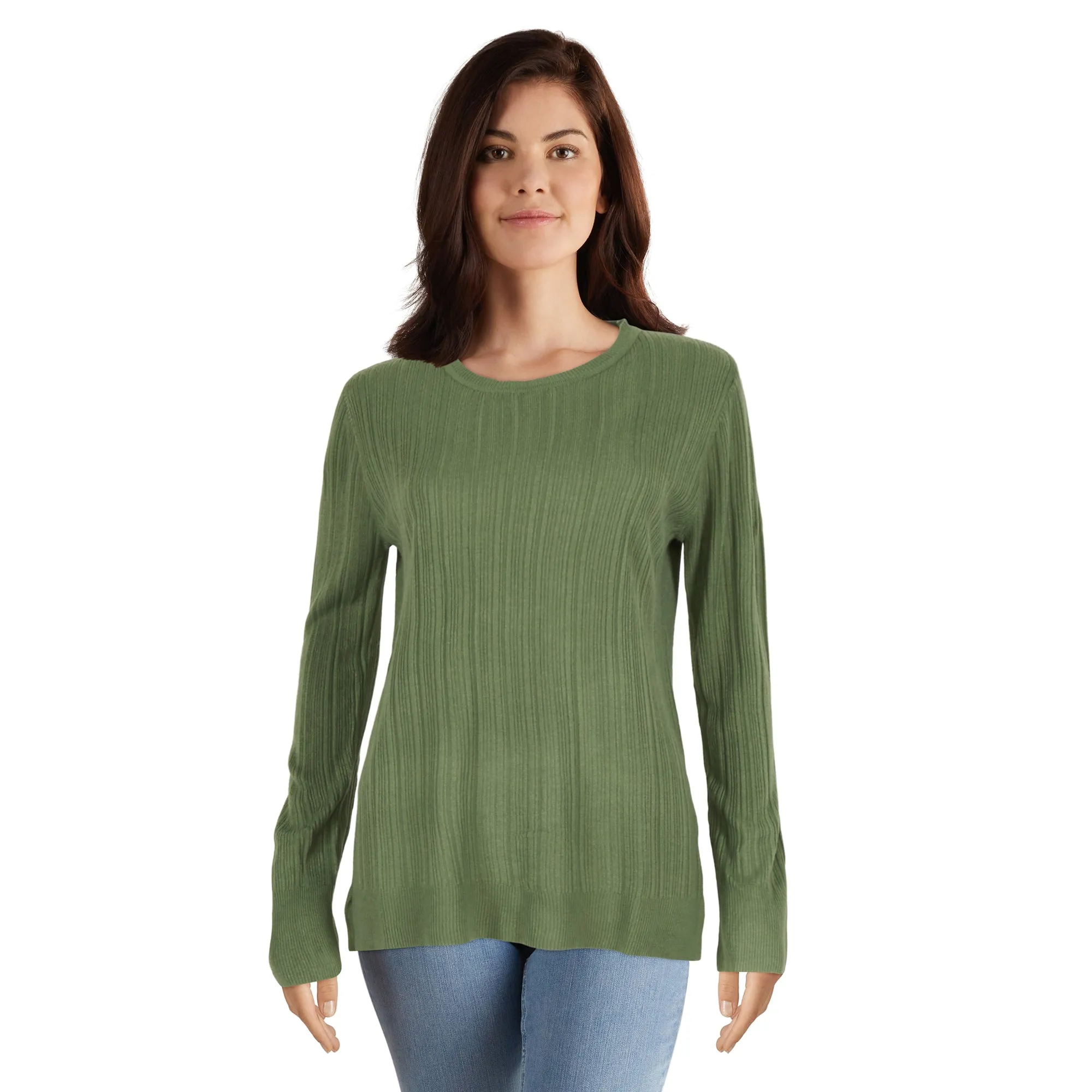 lily morgan Women's Ribbed Scooped Sweater sold by Giant Tiger product image thumbnail 2