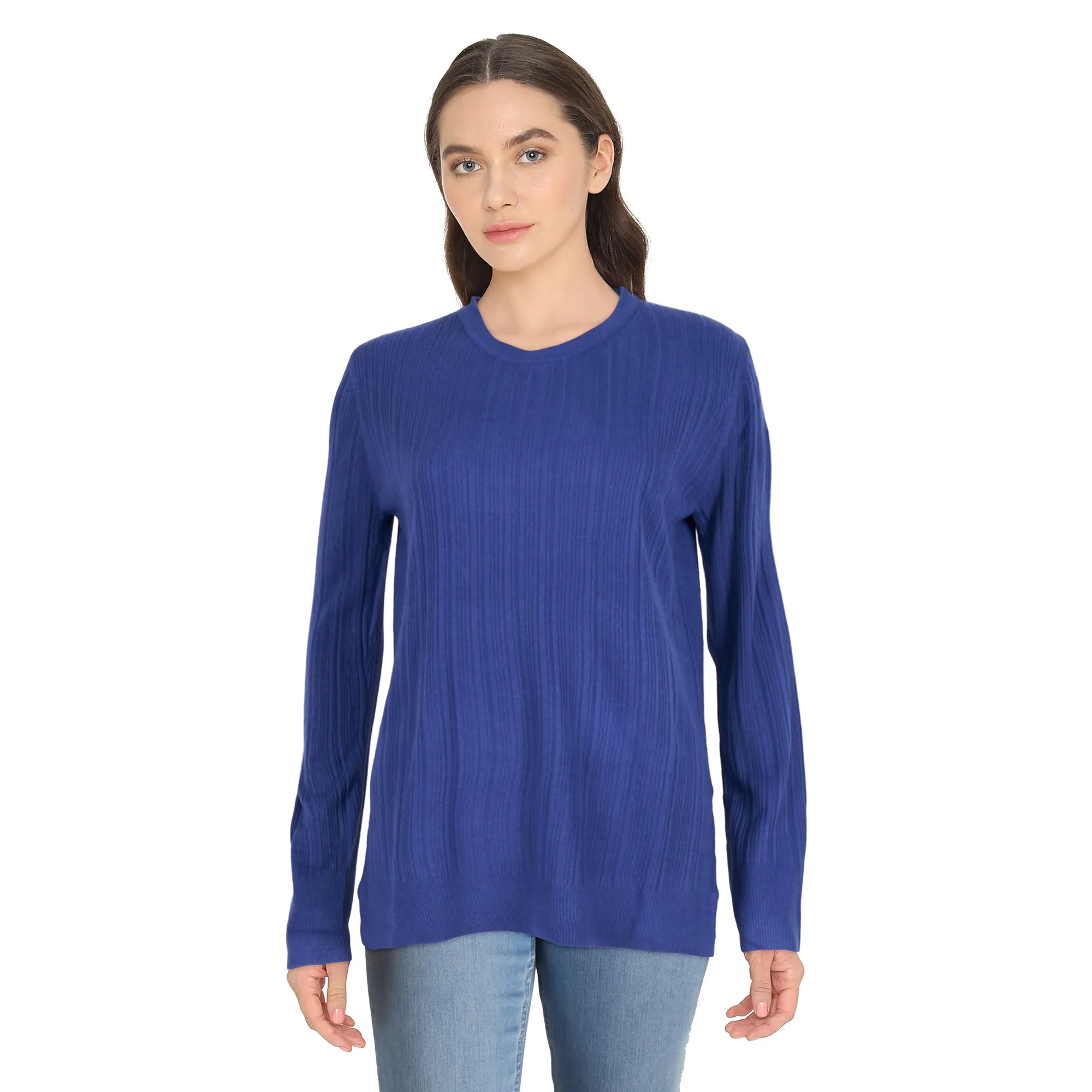 lily morgan Women's Ribbed Scooped Sweater sold by Giant Tiger product image thumbnail 3