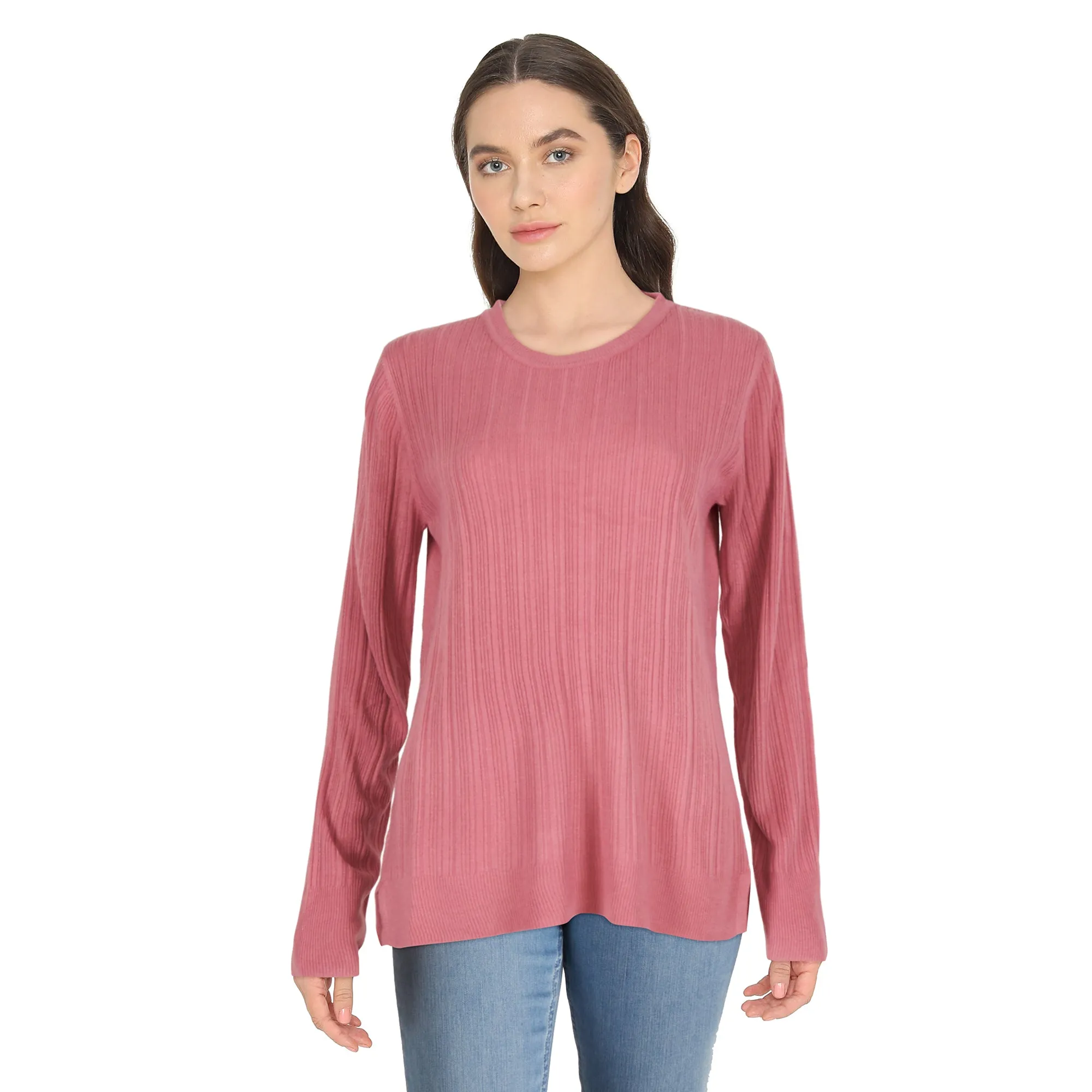 lily morgan Women's Ribbed Scooped Sweater sold by Giant Tiger
