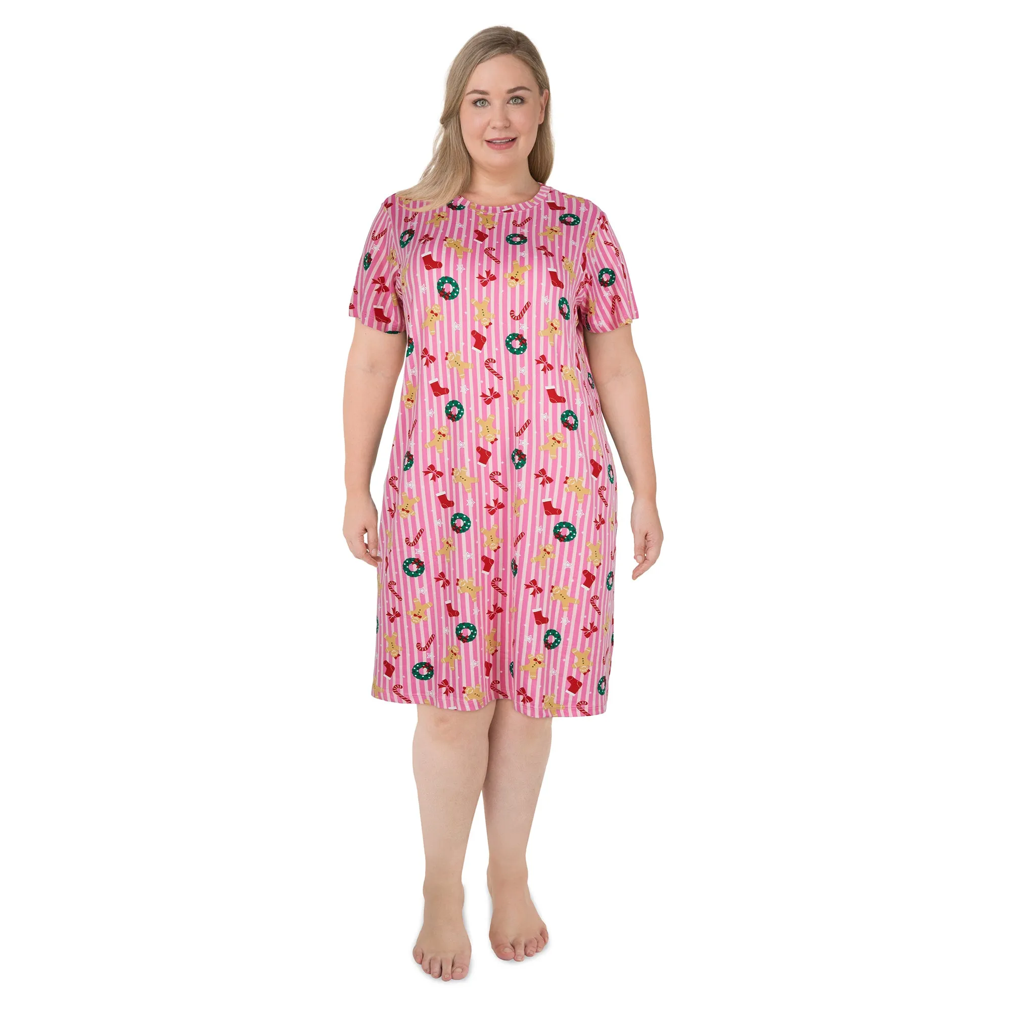 Comfy Cozy Women's Plus Crew Neck Sleepshirt sold by Giant Tiger product image thumbnail 3