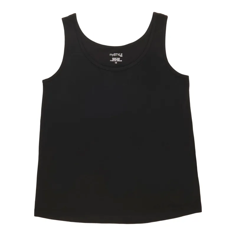 mySTYLE Women's Plus Ribbed Tank Top sold by Giant Tiger
