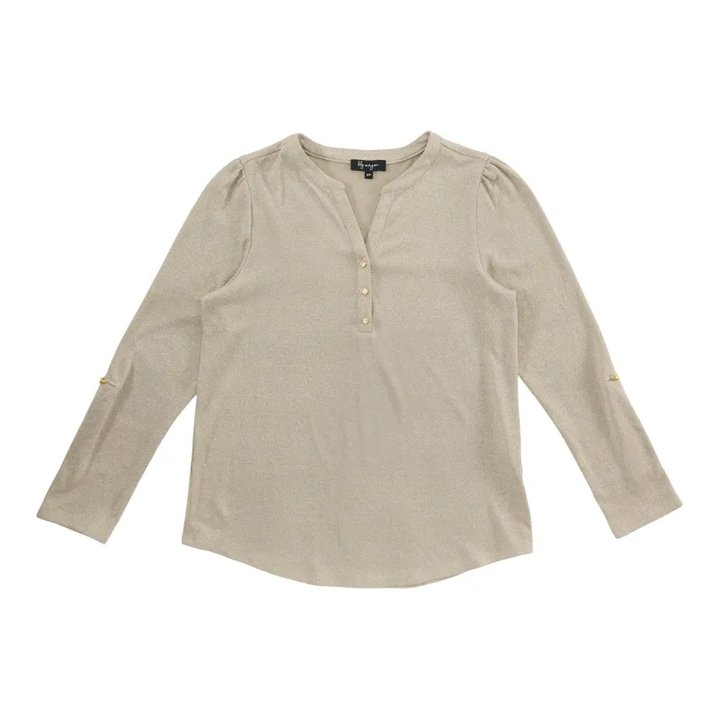 lily morgan Women's Roll-Tab Sleeve Top sold by Giant Tiger
