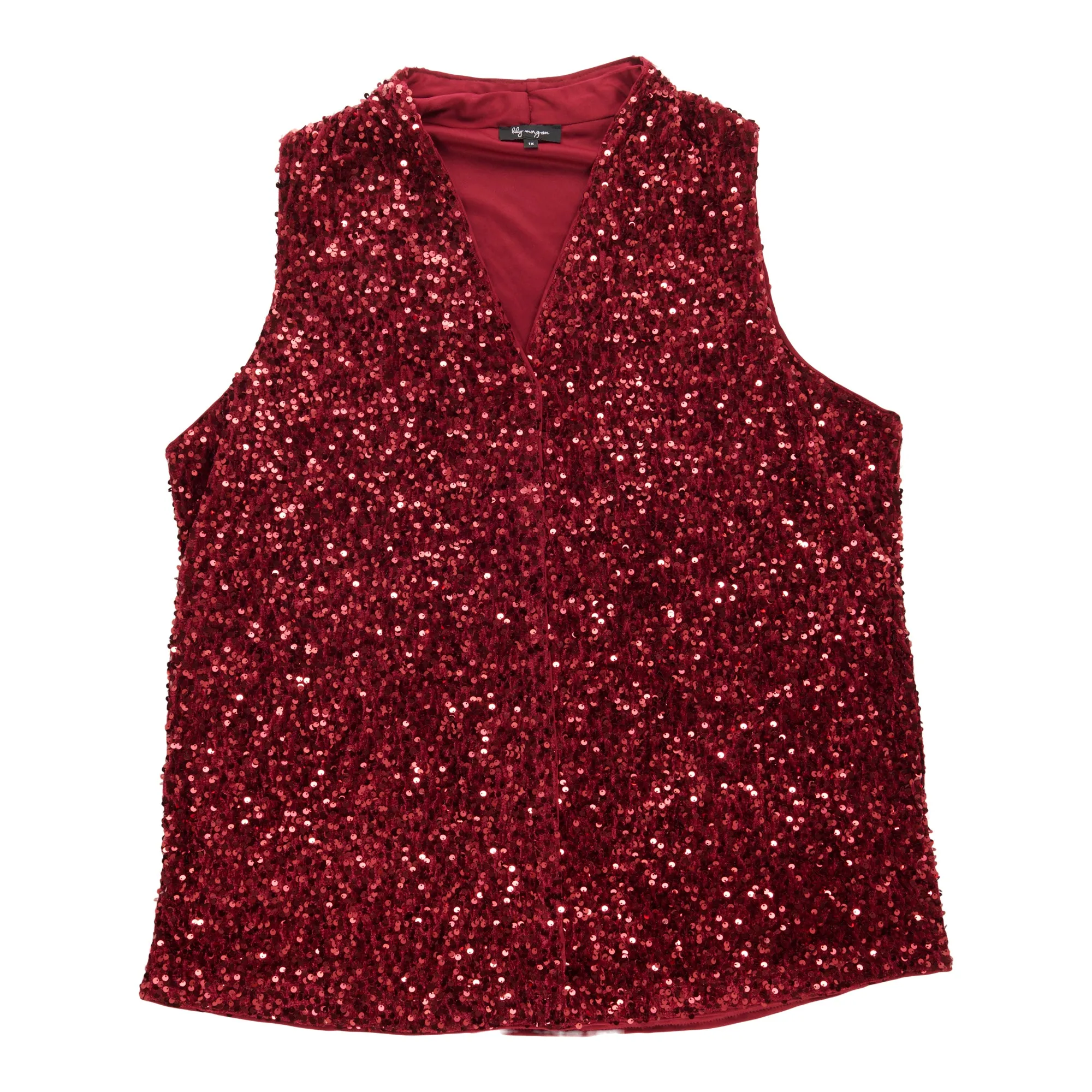 lily morgan Women's Plus Collared Sequined Camisole sold by Giant Tiger product image thumbnail 4