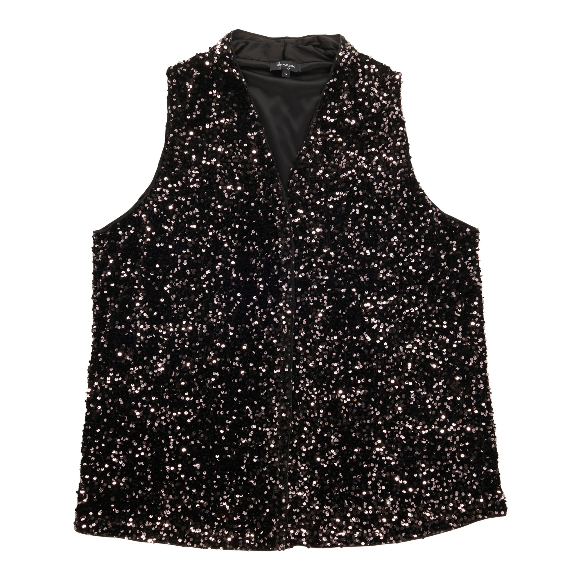 lily morgan Women's Plus Collared Sequined Camisole sold by Giant Tiger