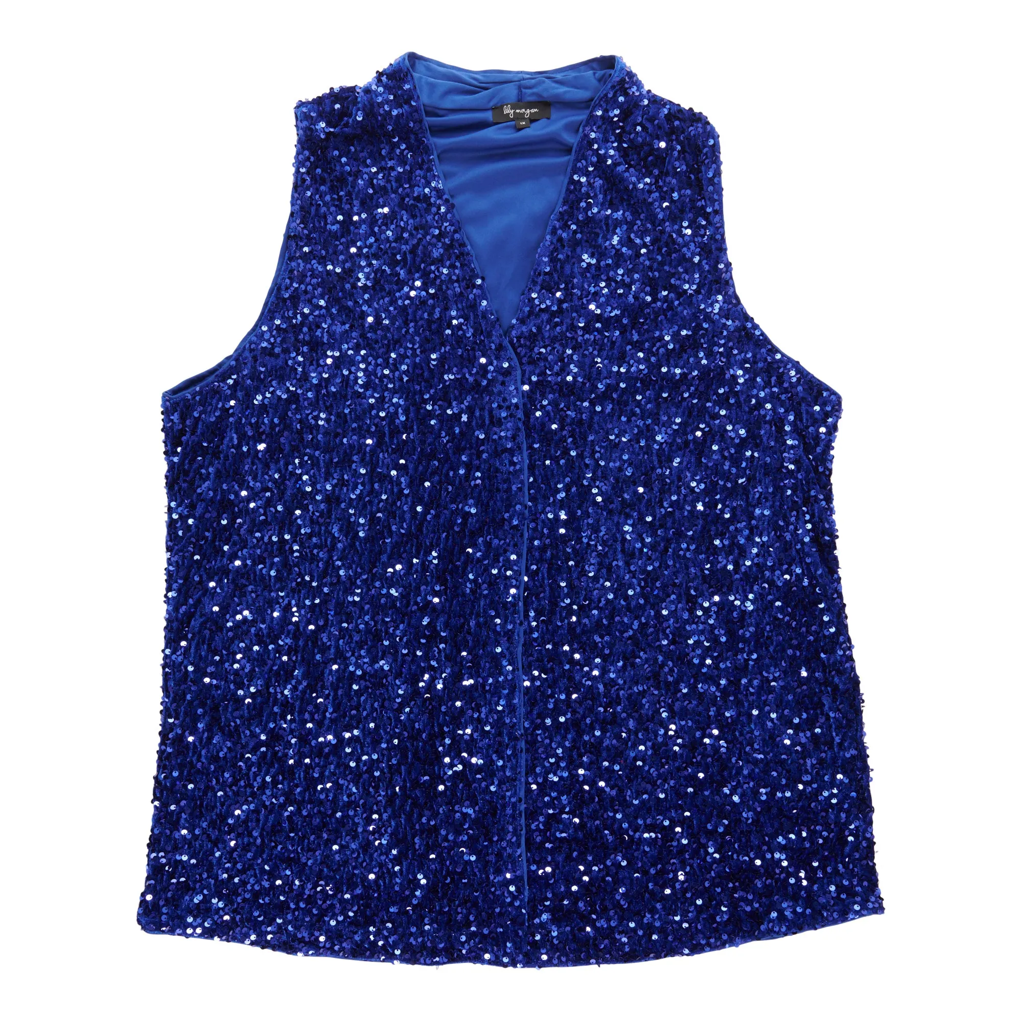 lily morgan Women's Plus Collared Sequined Camisole sold by Giant Tiger product image thumbnail 2